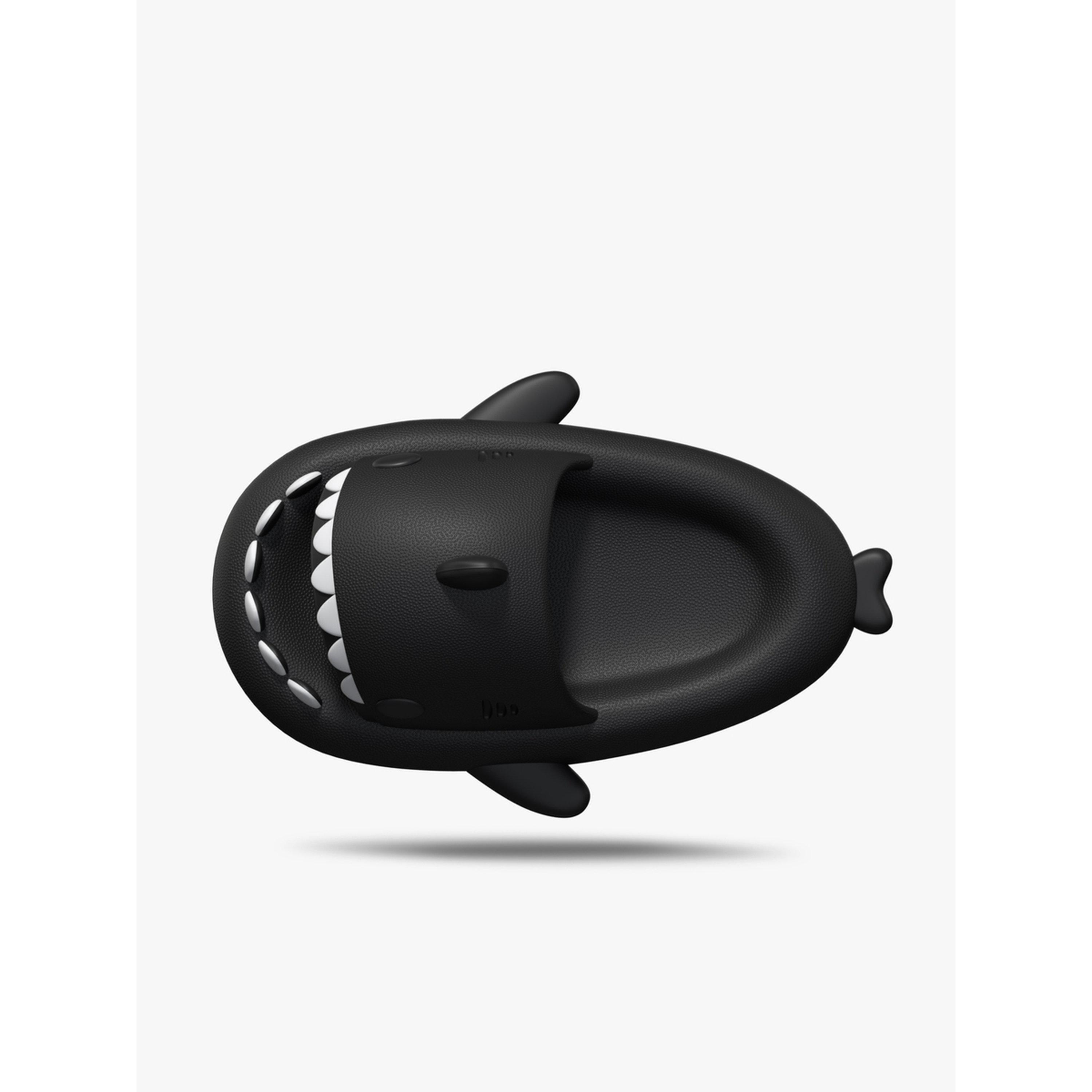 Take Two Black Shark Slides: Comfortable and Fun Slip-Ons for Beach and Home-women-shoes-flipflopsandslides-image-5