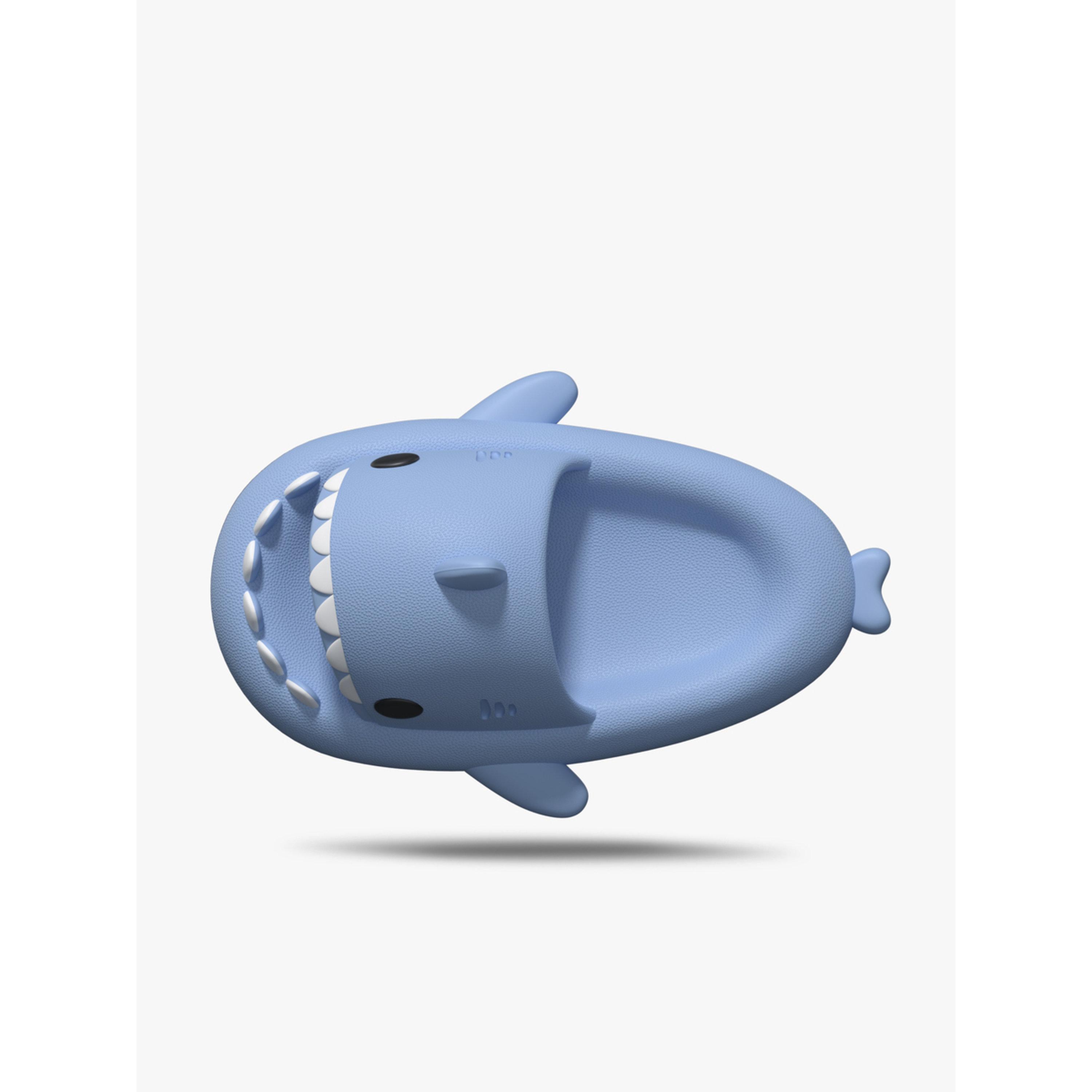 Take Two Blue Shark Design Comfort Slides for Women - Lightweight and Non-Slip-women-shoes-flipflopsandslides-image-5