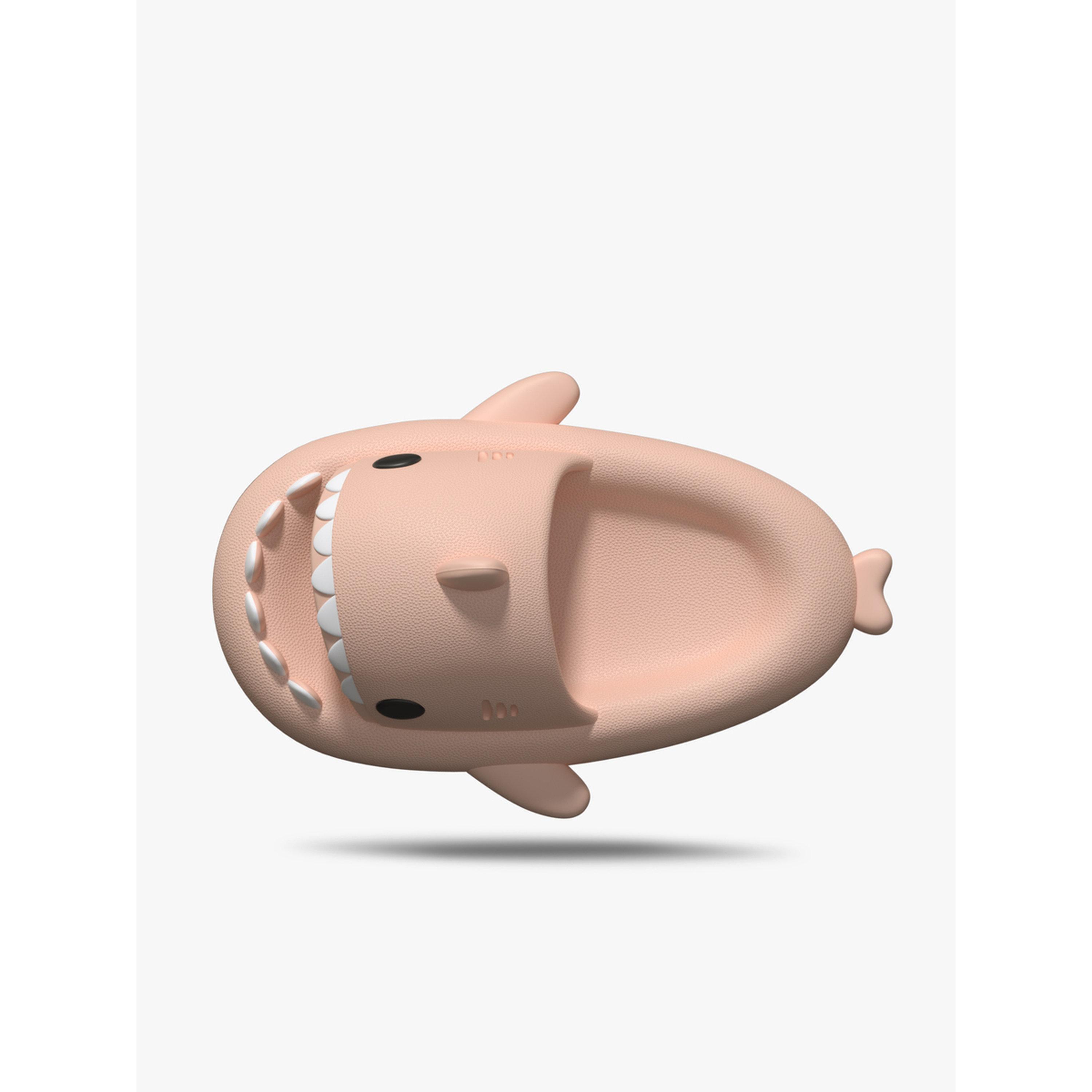 Take Two Peach Shark Slides - Fun and Comfy Slip-On Sandals for Women-women-shoes-flipflopsandslides-image-5