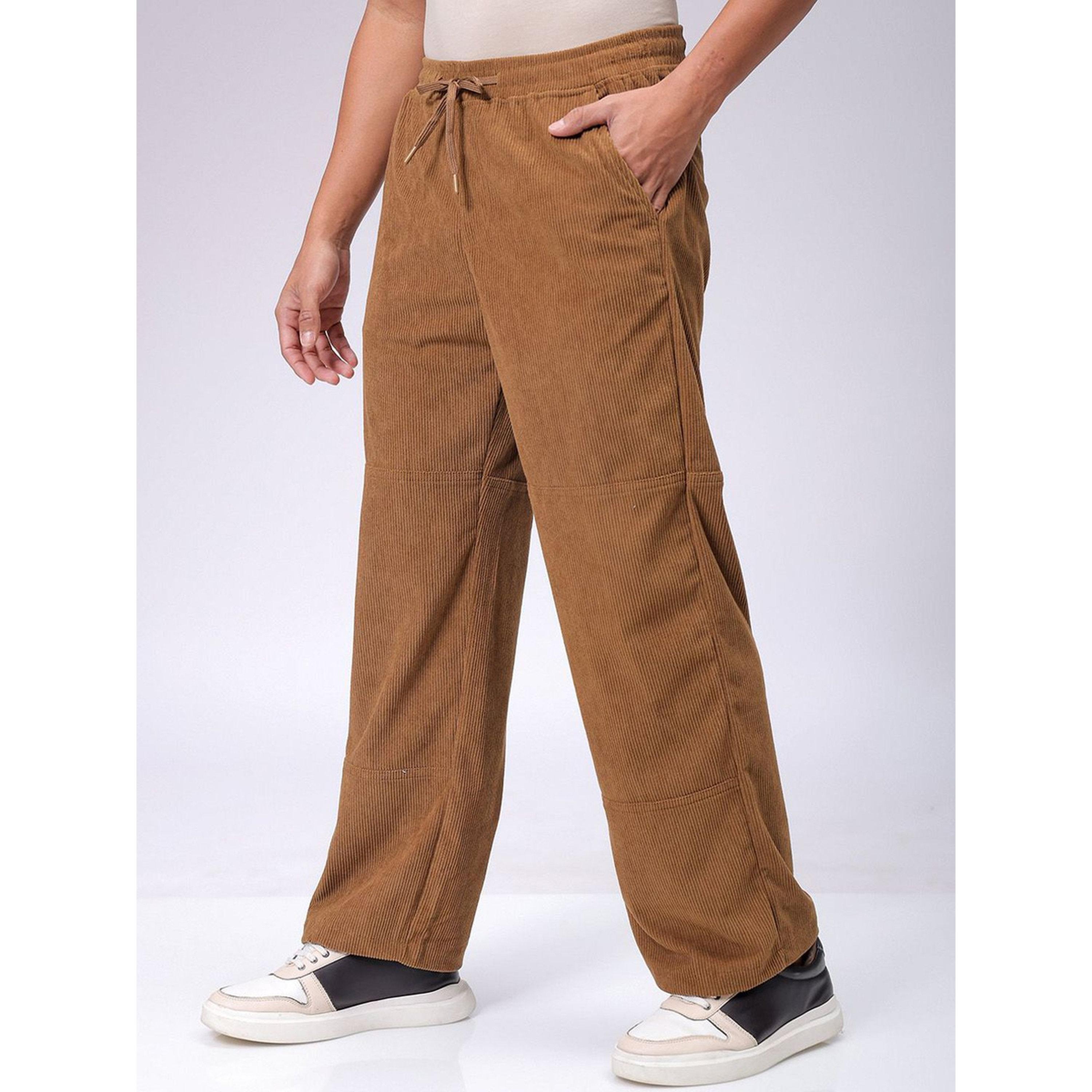 جوغر سادة بقصة مريح بخصر متوسط للرجال-men-clothing-joggers-image-3