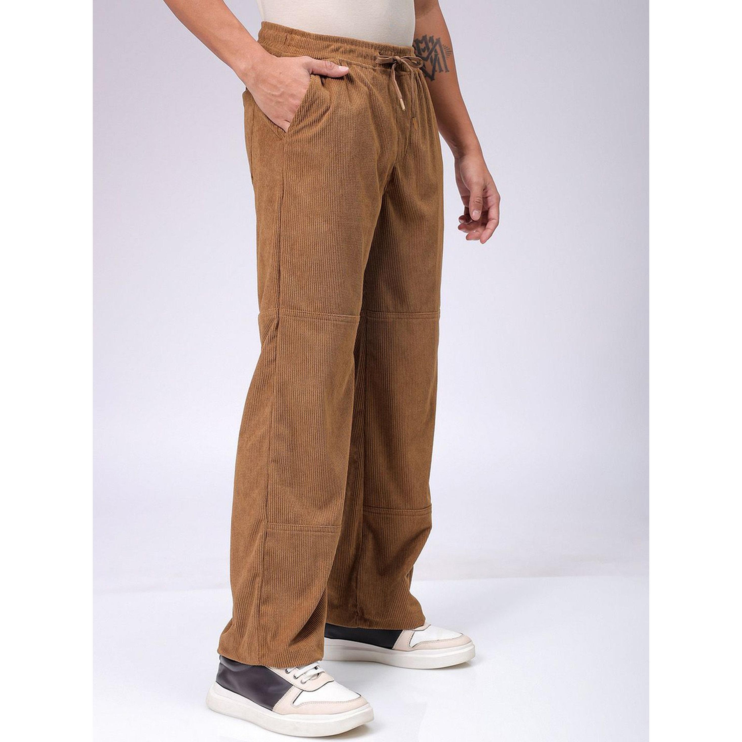 جوغر سادة بقصة مريح بخصر متوسط للرجال-men-clothing-joggers-image-4