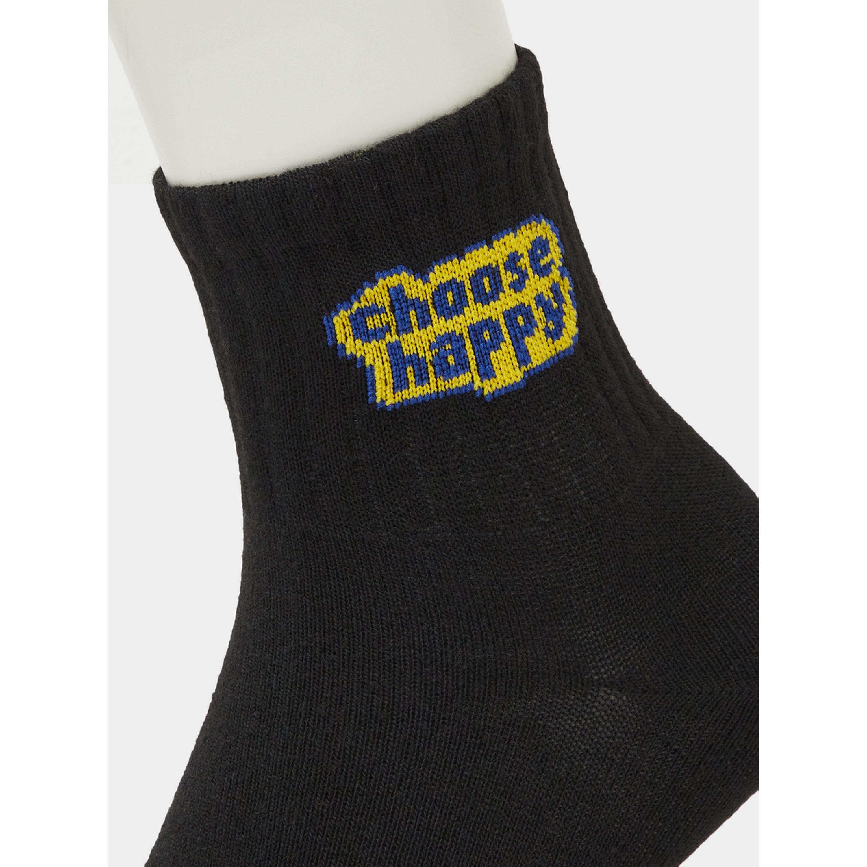 Styli Pack of 3 - Slogan Detail Socks-men-socks-image-5