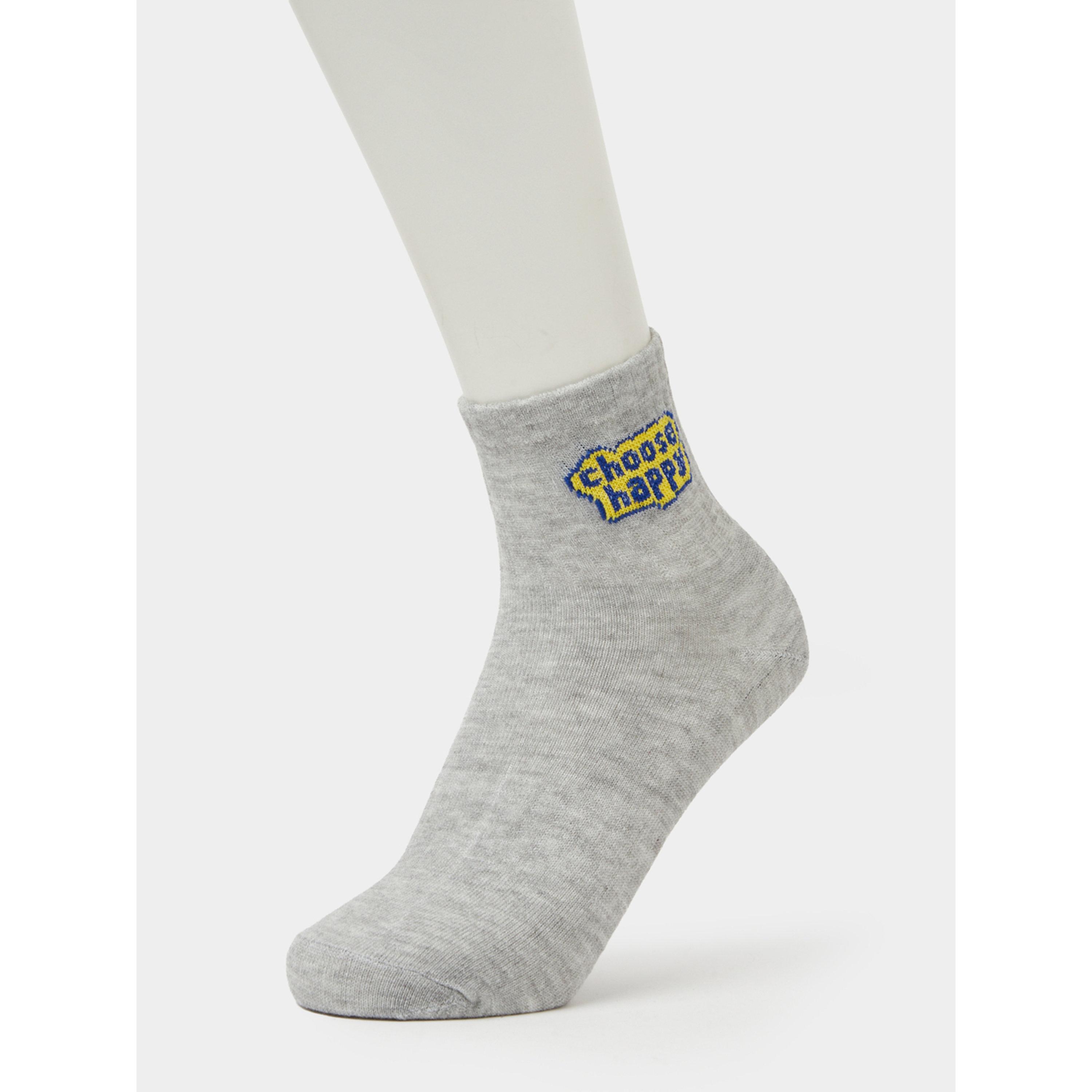 Styli Pack of 3 - Slogan Detail Socks-men-socks-image-6