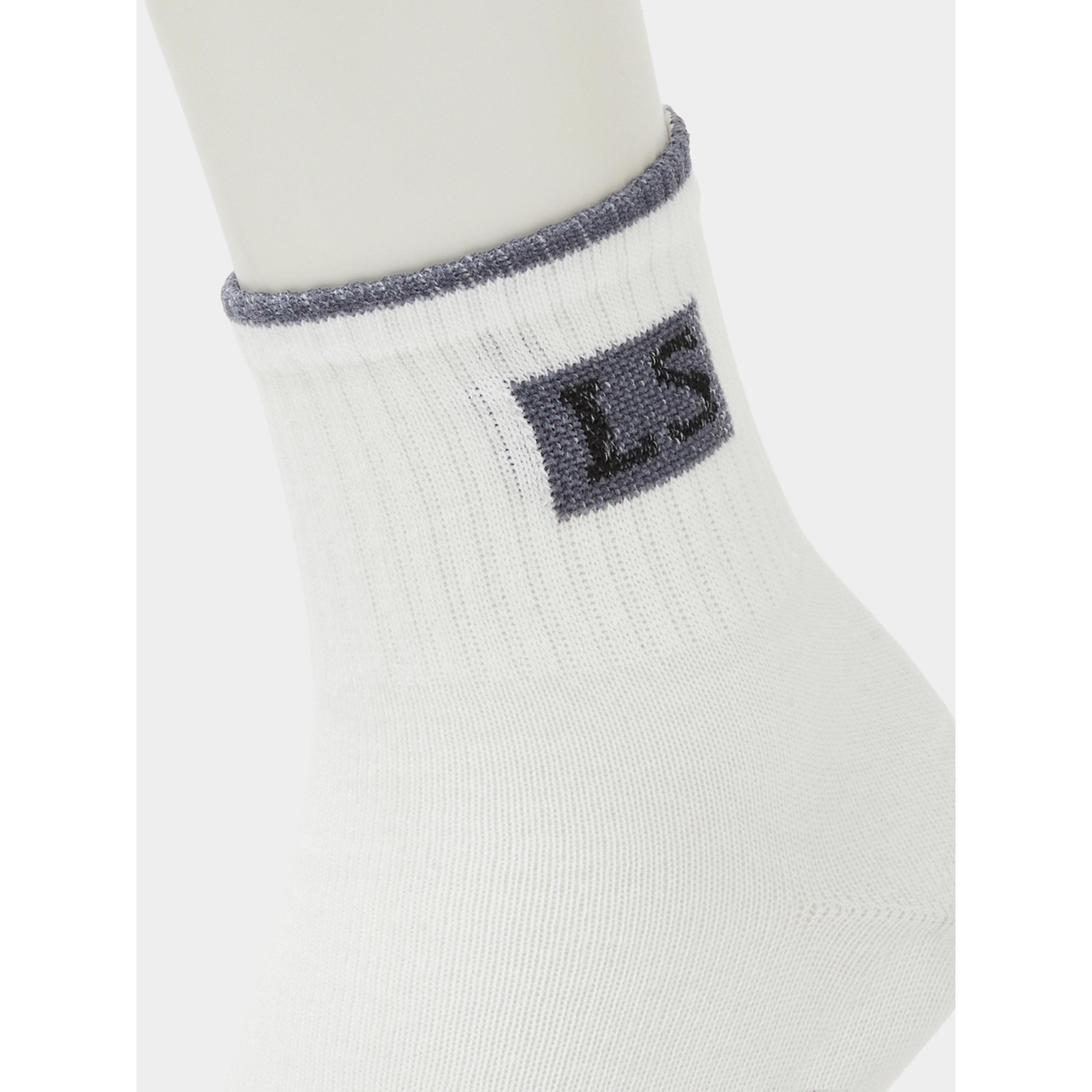 Styli Pack of 3 - Embroidered Detail Ribbed Cuff Quarter Socks-men-socks-image-3