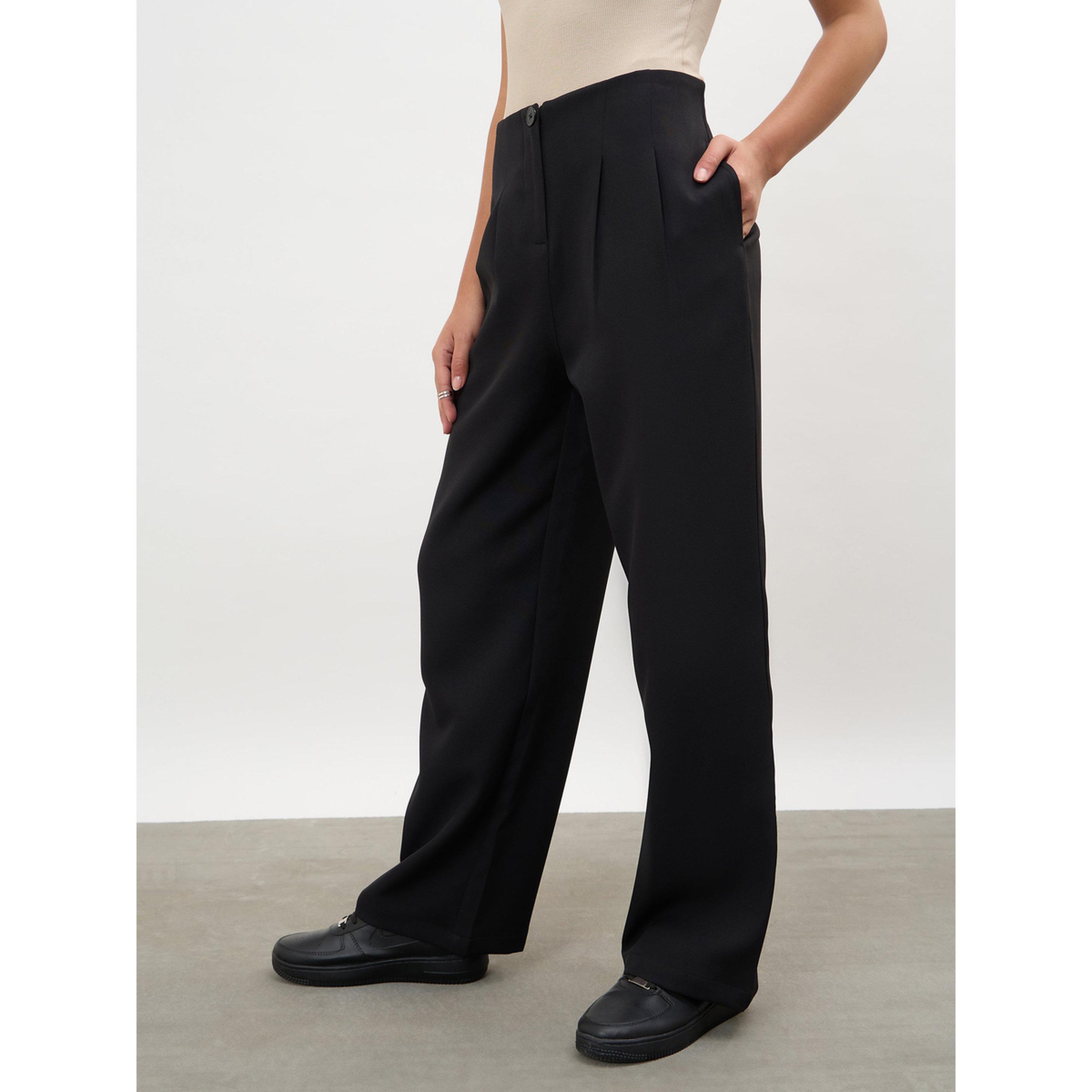 Sassafras X Styli Black Dual-Dart No-Waistband Korean Pants-women-clothing-trousers-image-3
