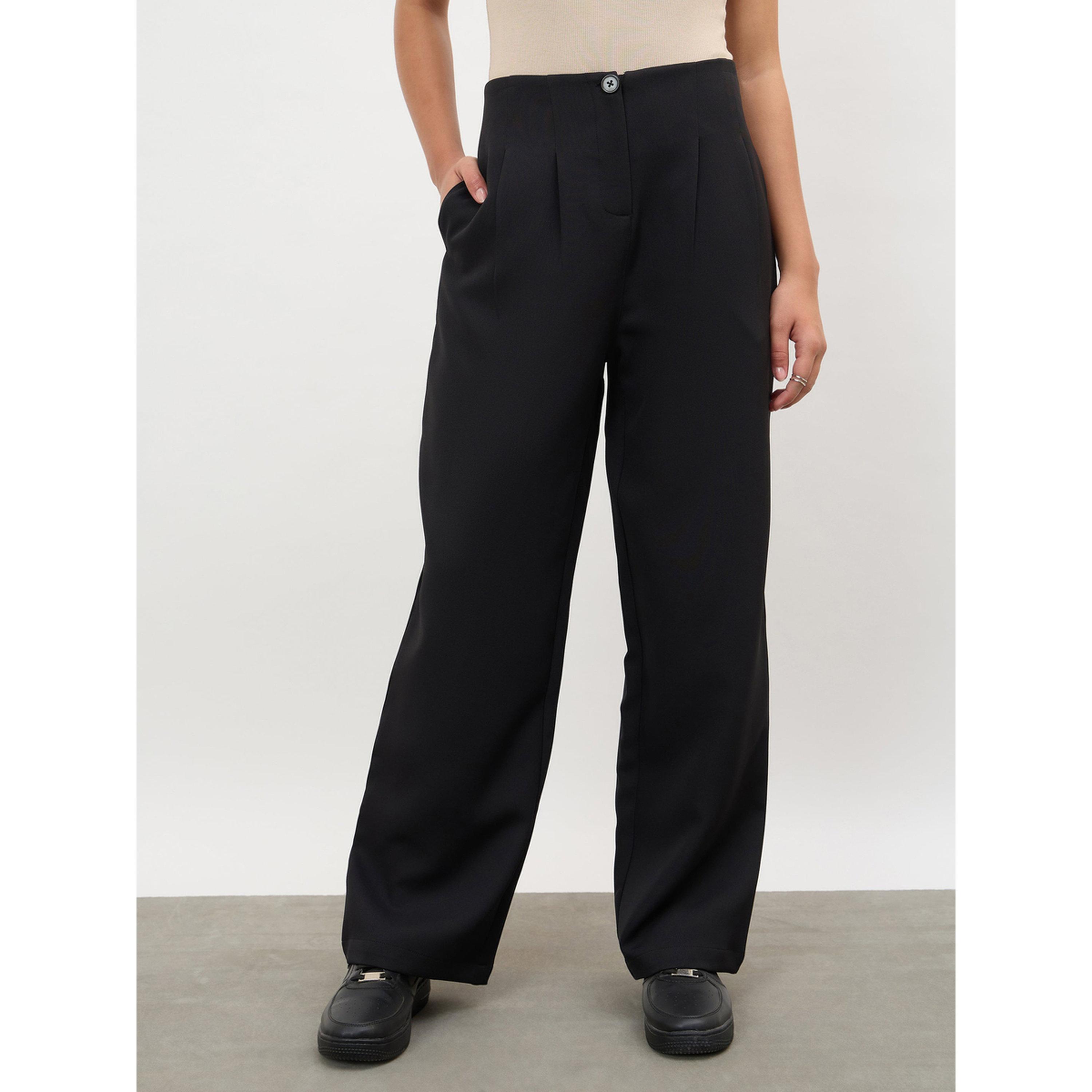 Sassafras X Styli Black Dual-Dart No-Waistband Korean Pants-women-clothing-trousers-image-5