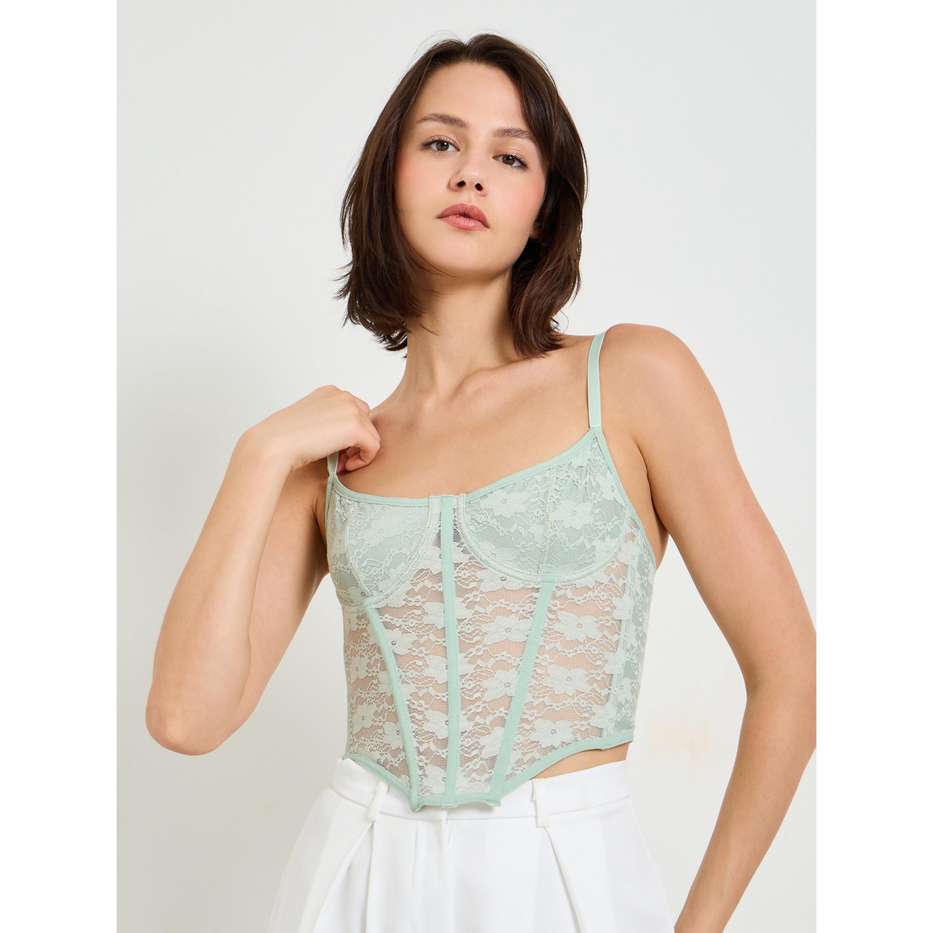 Take Two Mint Green Lace Corset Top-women-clothing-lingerie-corsets-image-3