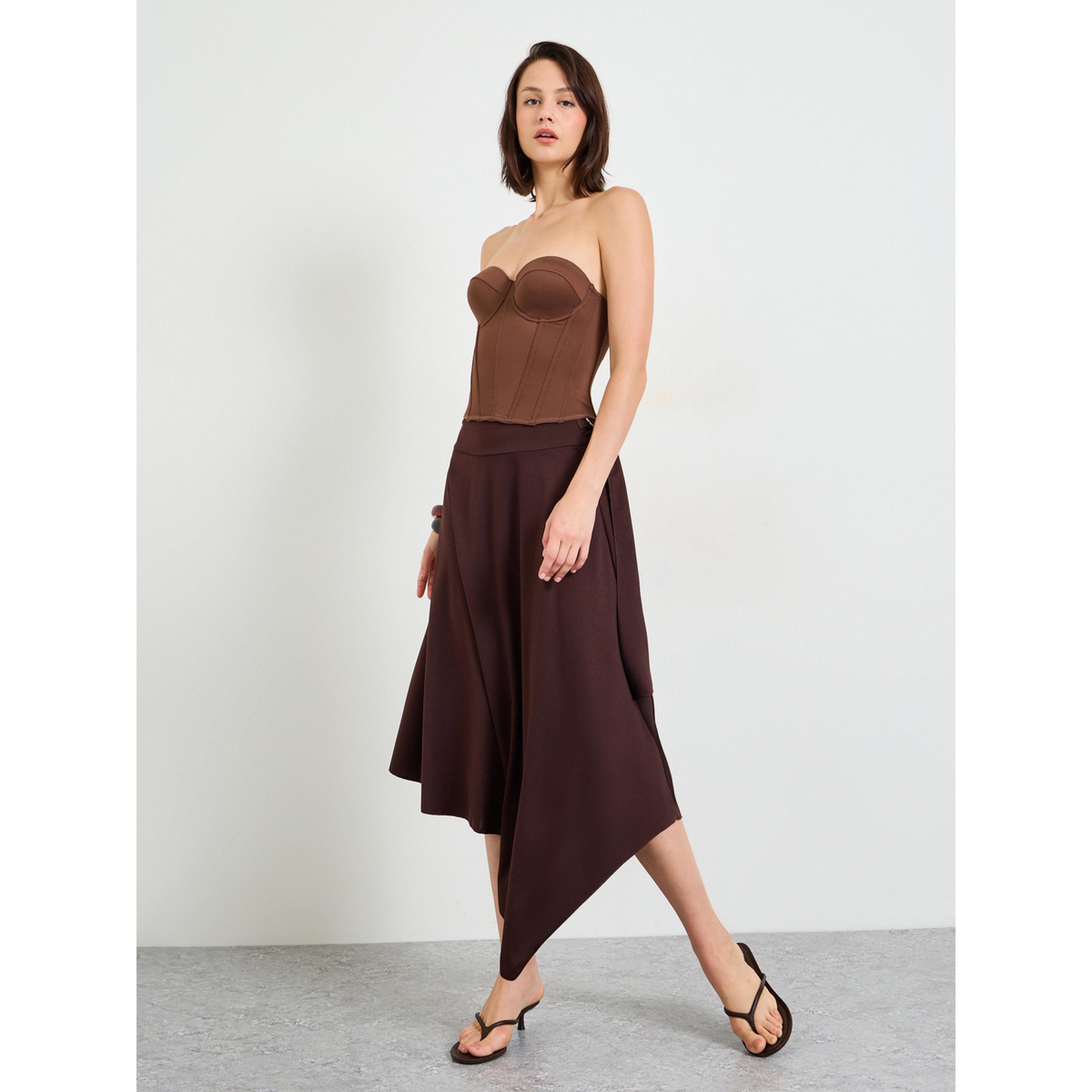 Take Two Coffee Brown Strapless Corset Top-women-clothing-lingerie-corsets-image-2