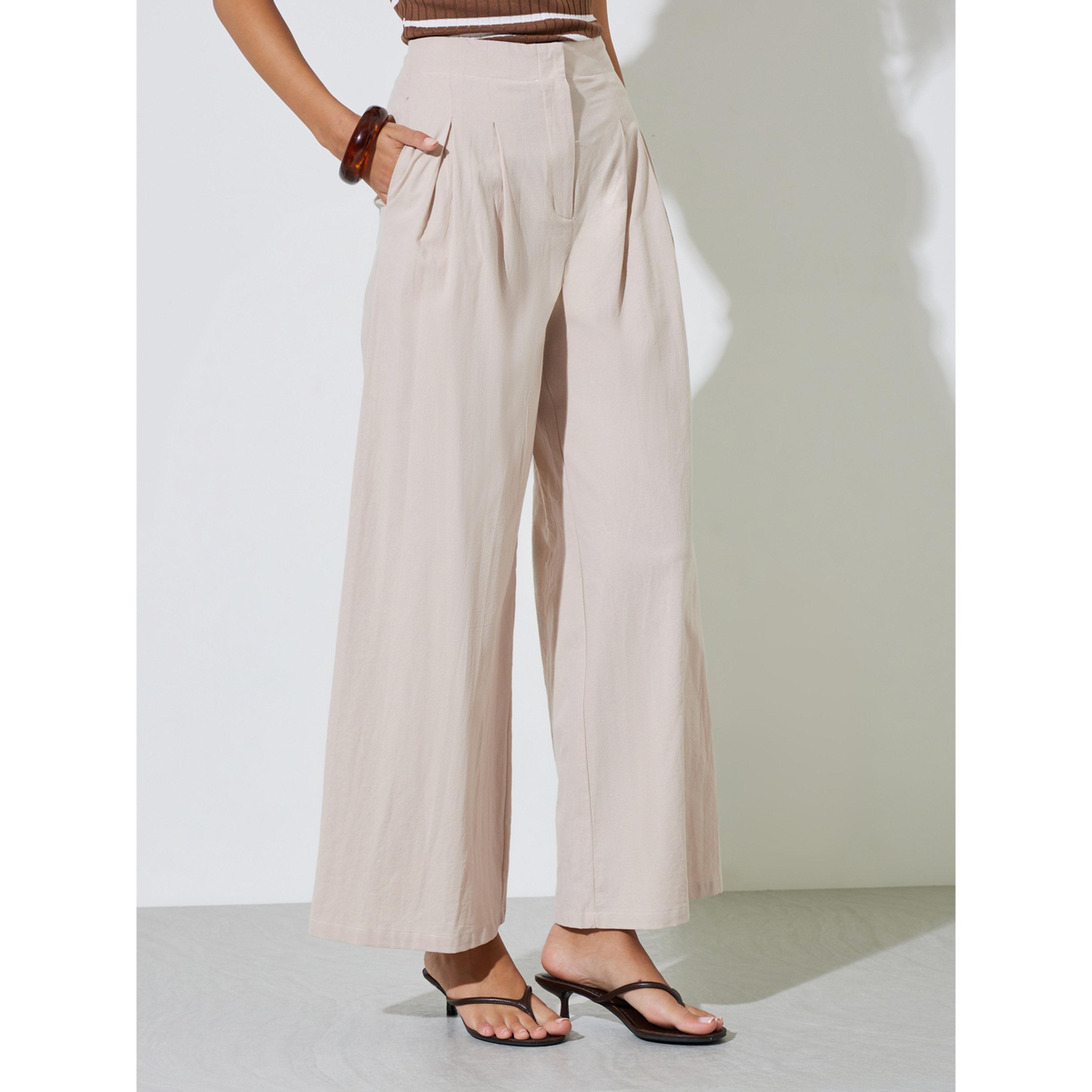 Take Two Beige Wide-Leg Trousers-women-clothing-trousers-image-1