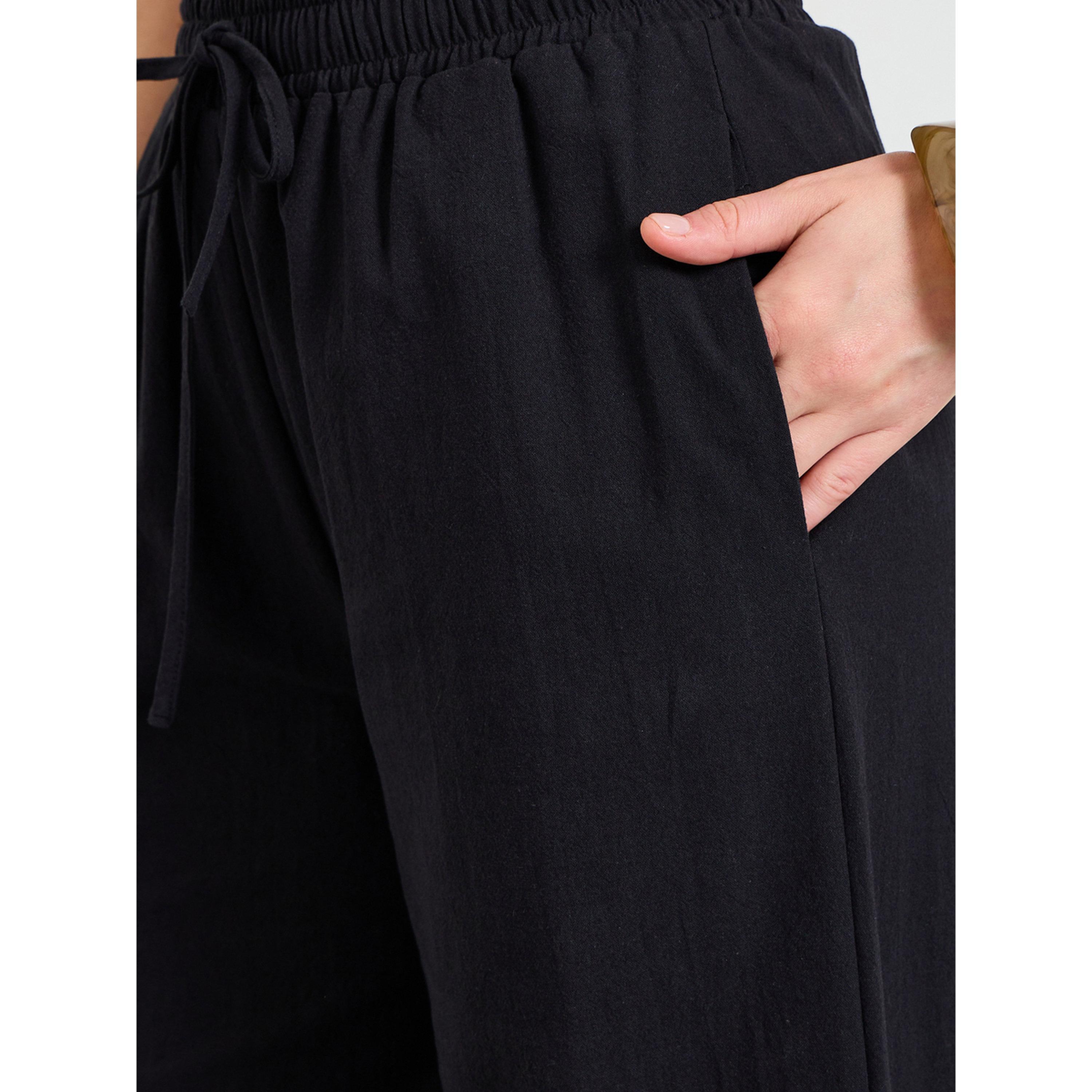 Take Two Black Wide-Leg Trousers-women-clothing-joggers-image-3