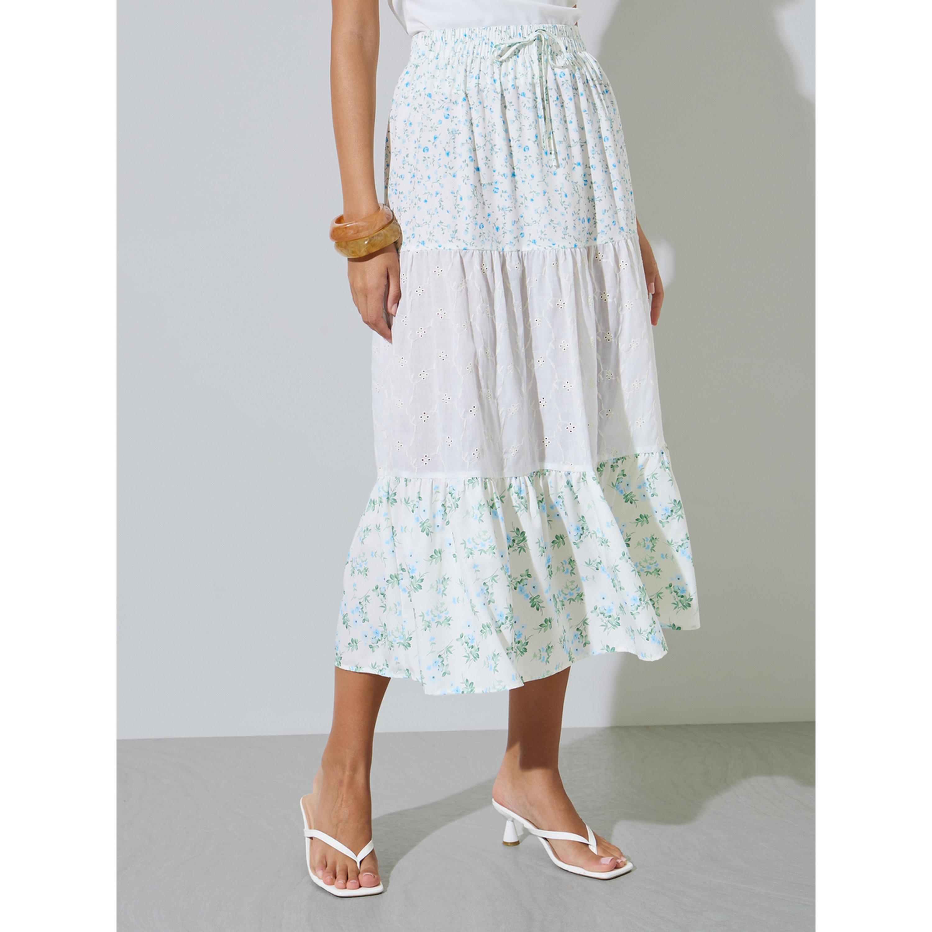 Take Two Floral Tiered Eyelet Midi Skirt-women-clothing-skirts-image-3