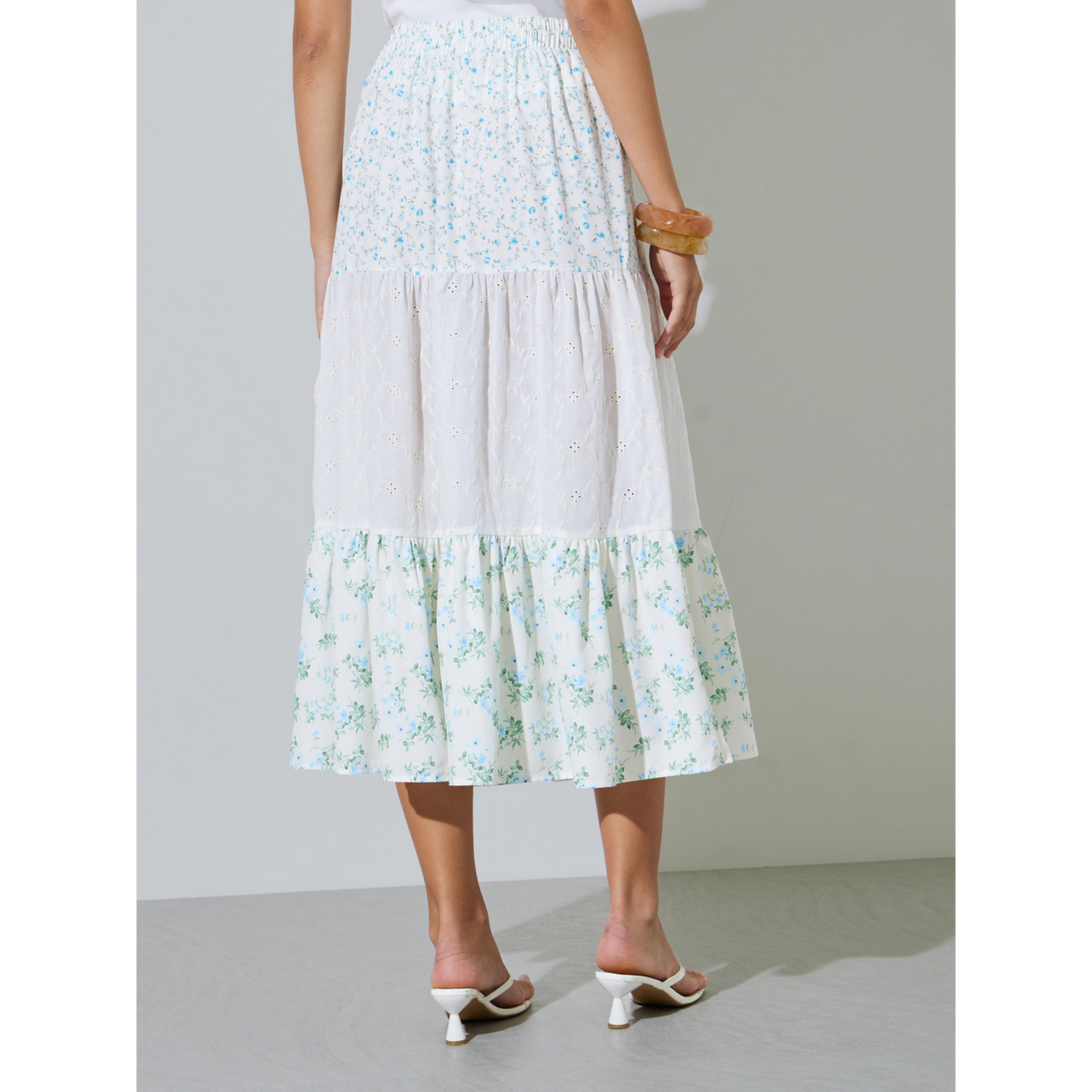 Take Two Floral Tiered Eyelet Midi Skirt-women-clothing-skirts-image-5