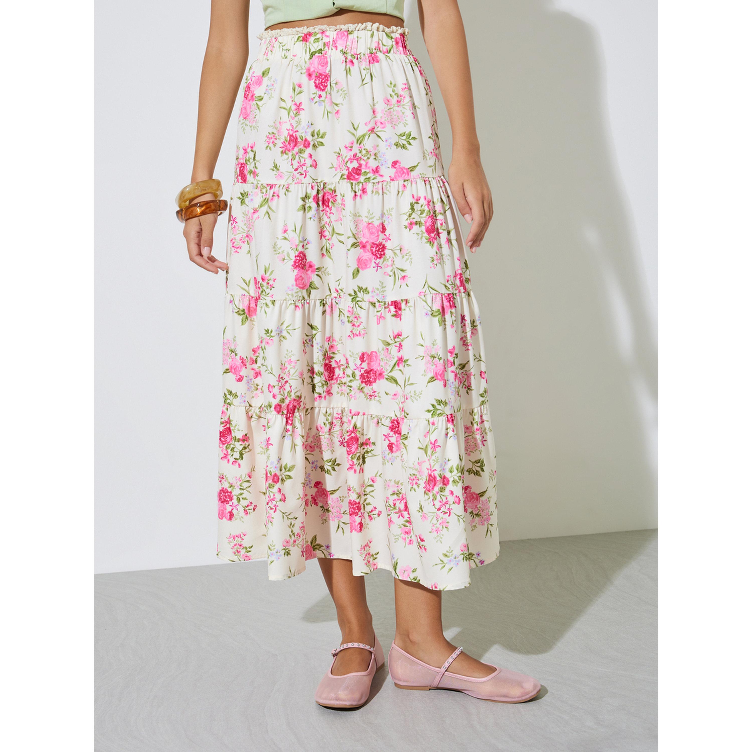 Take Two Floral Tiered Midi Skirt-women-clothing-skirts-image-1