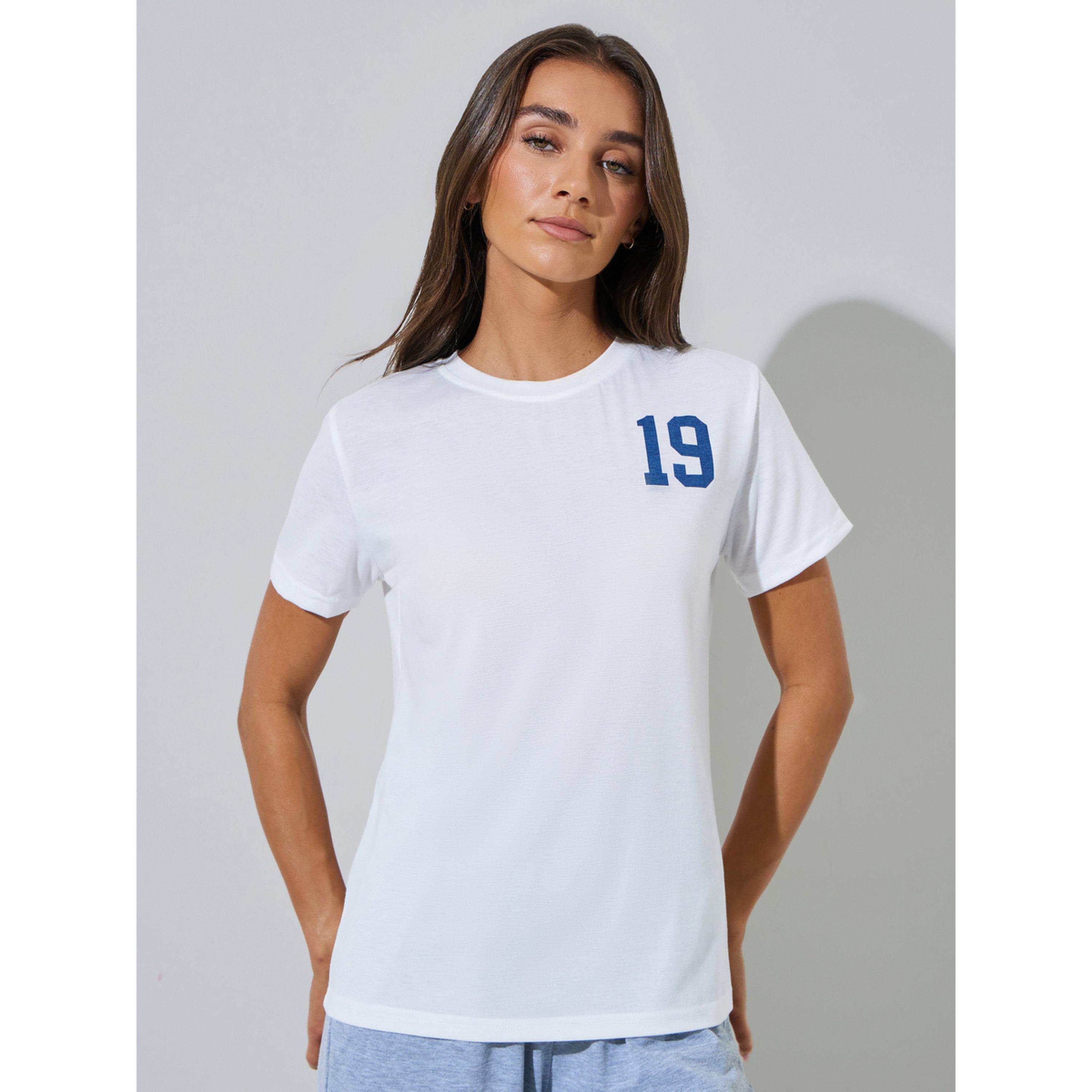 Styli White Graphic Print Short Sleeves T-Shirt-women-clothing-tshirts-image-1