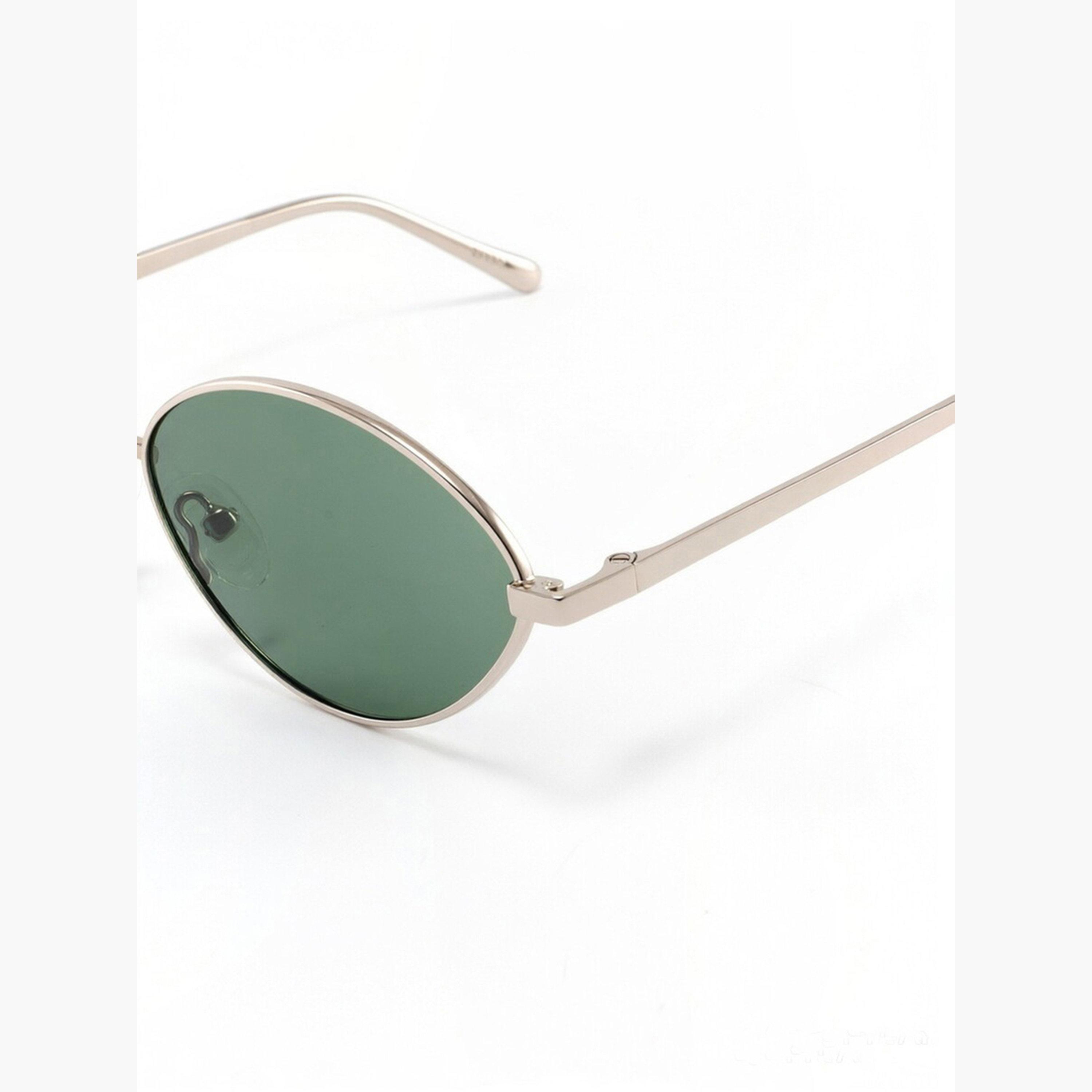 نظارة شمسية بإطار بيضاوي مع حماية من الأشعة فوق البنفسجية باللون الفضي-men-sunglasses-image-6