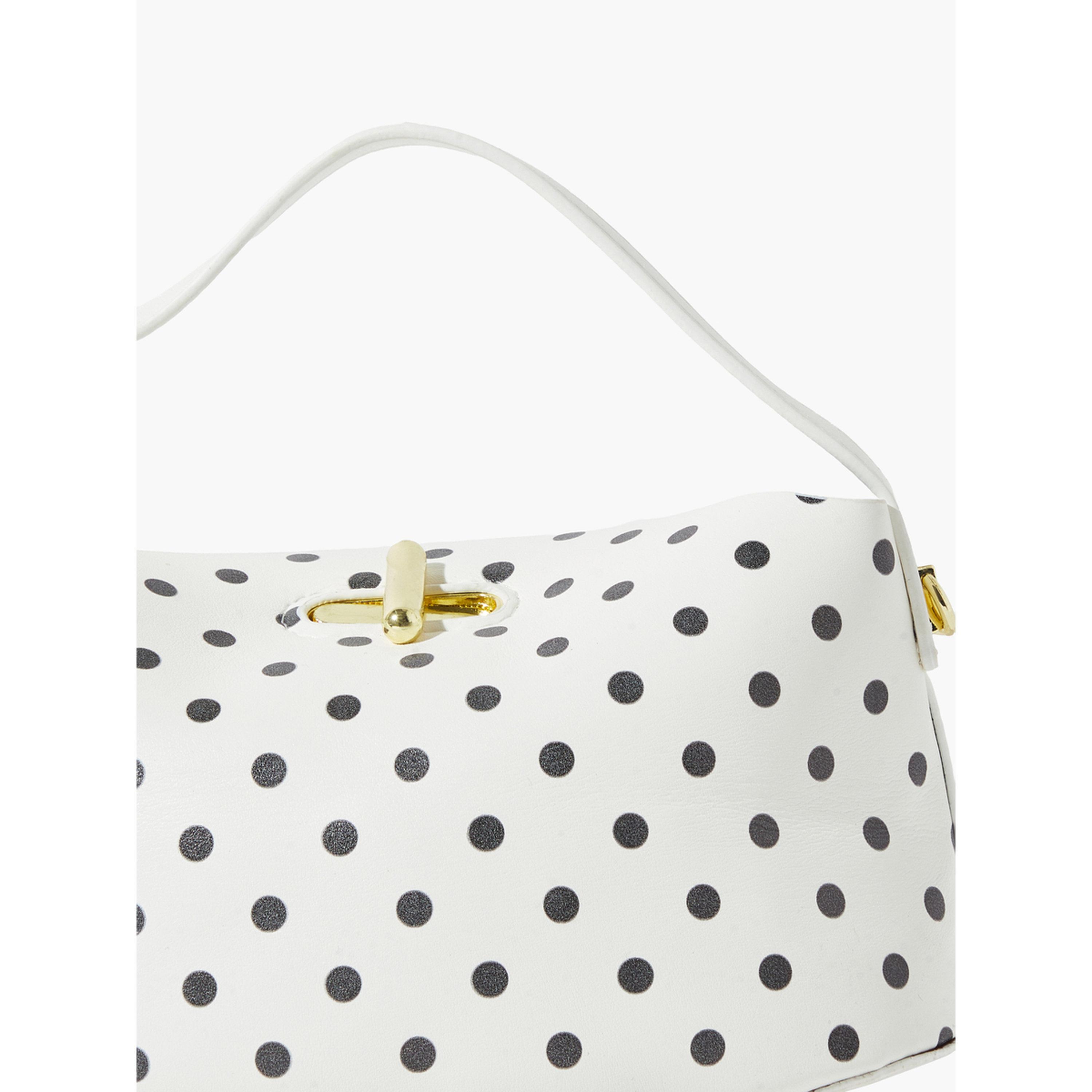 Styli White Polka Dot Crossbody Bag-women-bagsandwallets-handbags-image-4