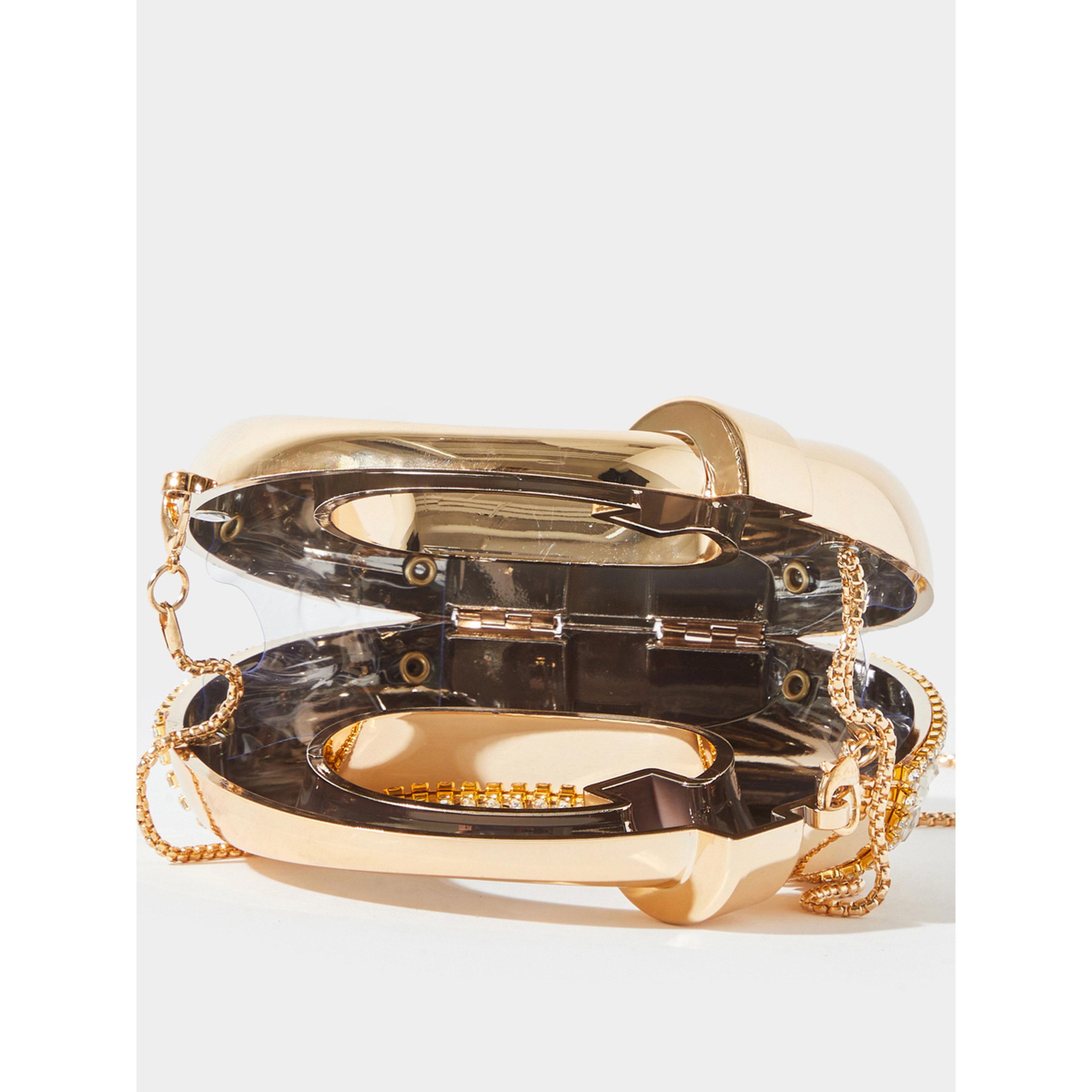 Styli Gold Tone Rhinestone Embellished Mini Clutch with Removable Chain Strap-women-bagsandwallets-handbags-image-5
