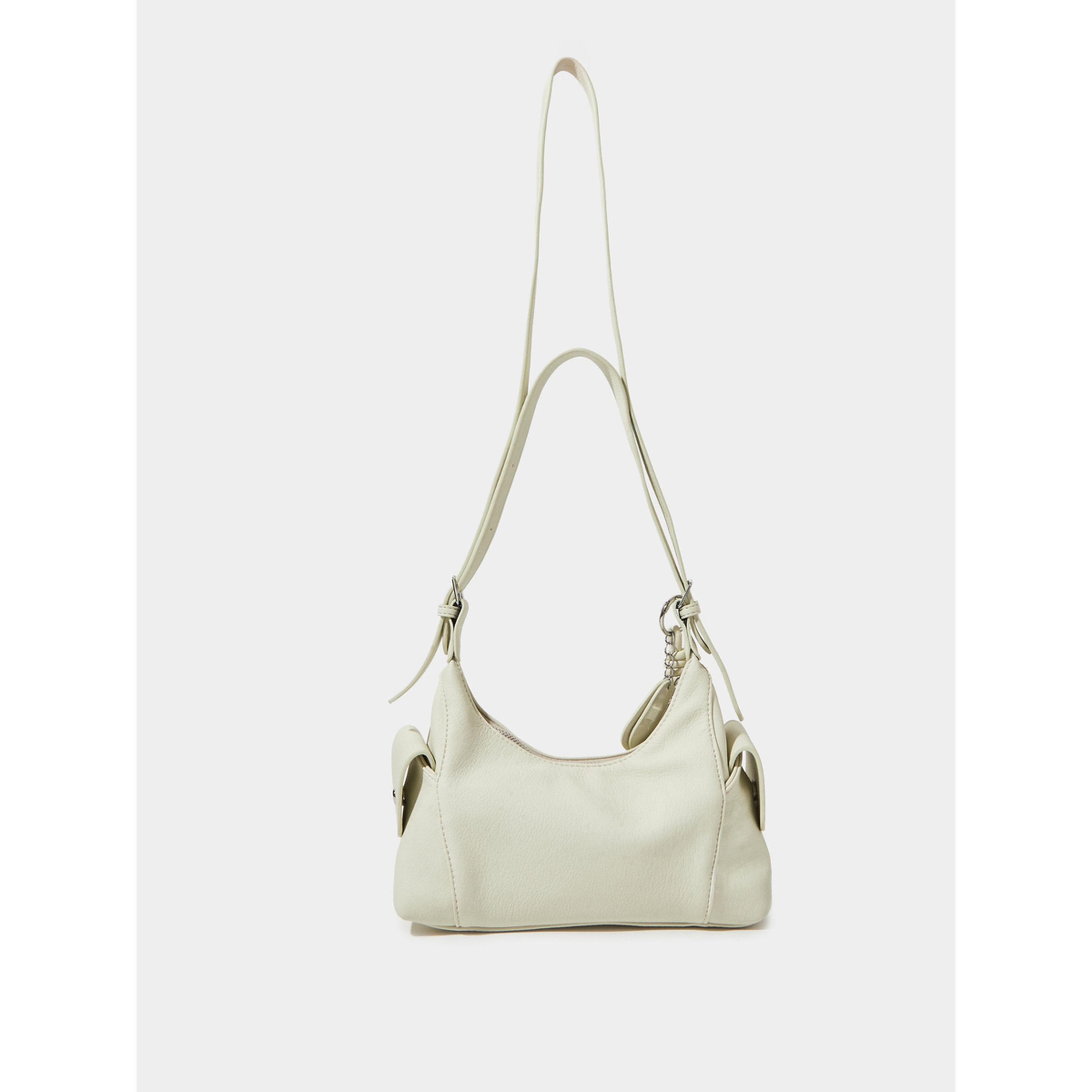 Styli Beige Solid Shoulder Bag with Pocket Detail-women-bagsandwallets-handbags-image-3