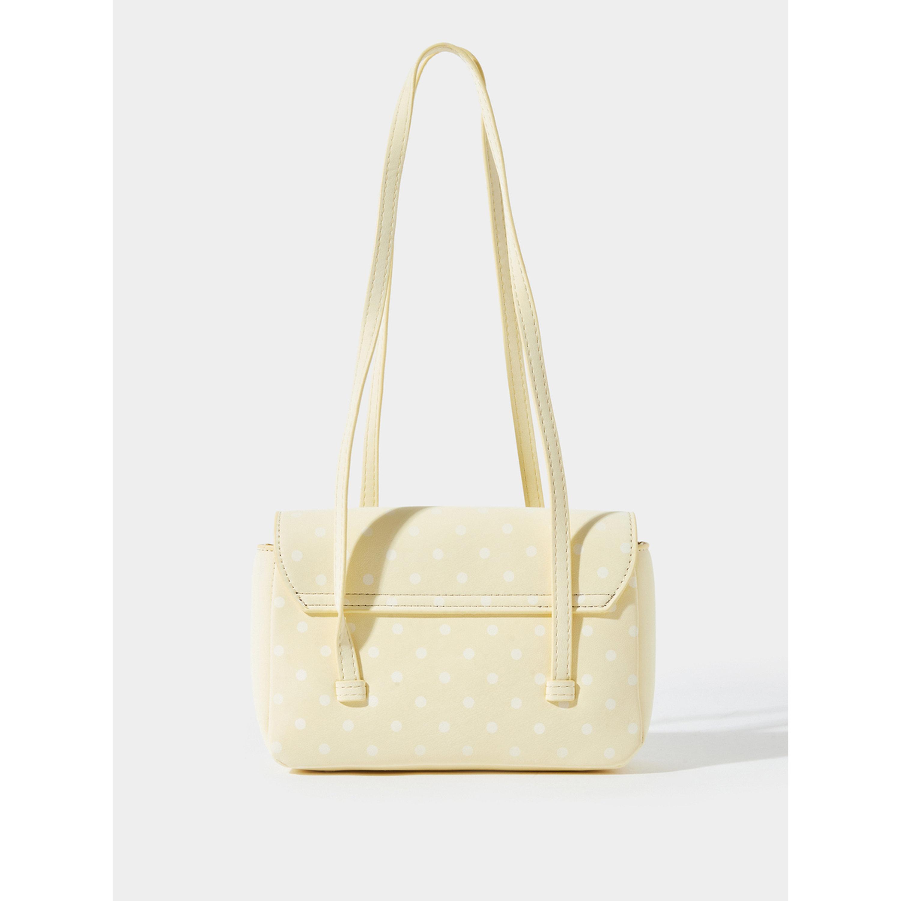 Styli Yellow Polka Dot Shoulder Bag-women-bagsandwallets-handbags-image-4