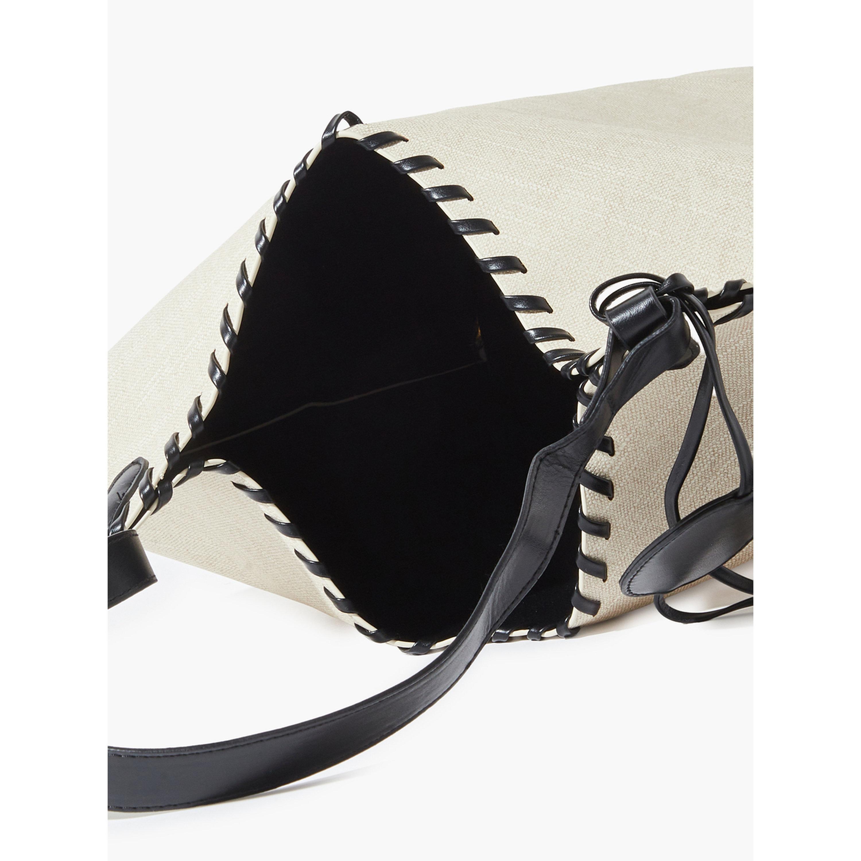 حقيبة توت كانفاس مع محفظة وتفاصيل درزات-women-bagsandwallets-handbags-image-6
