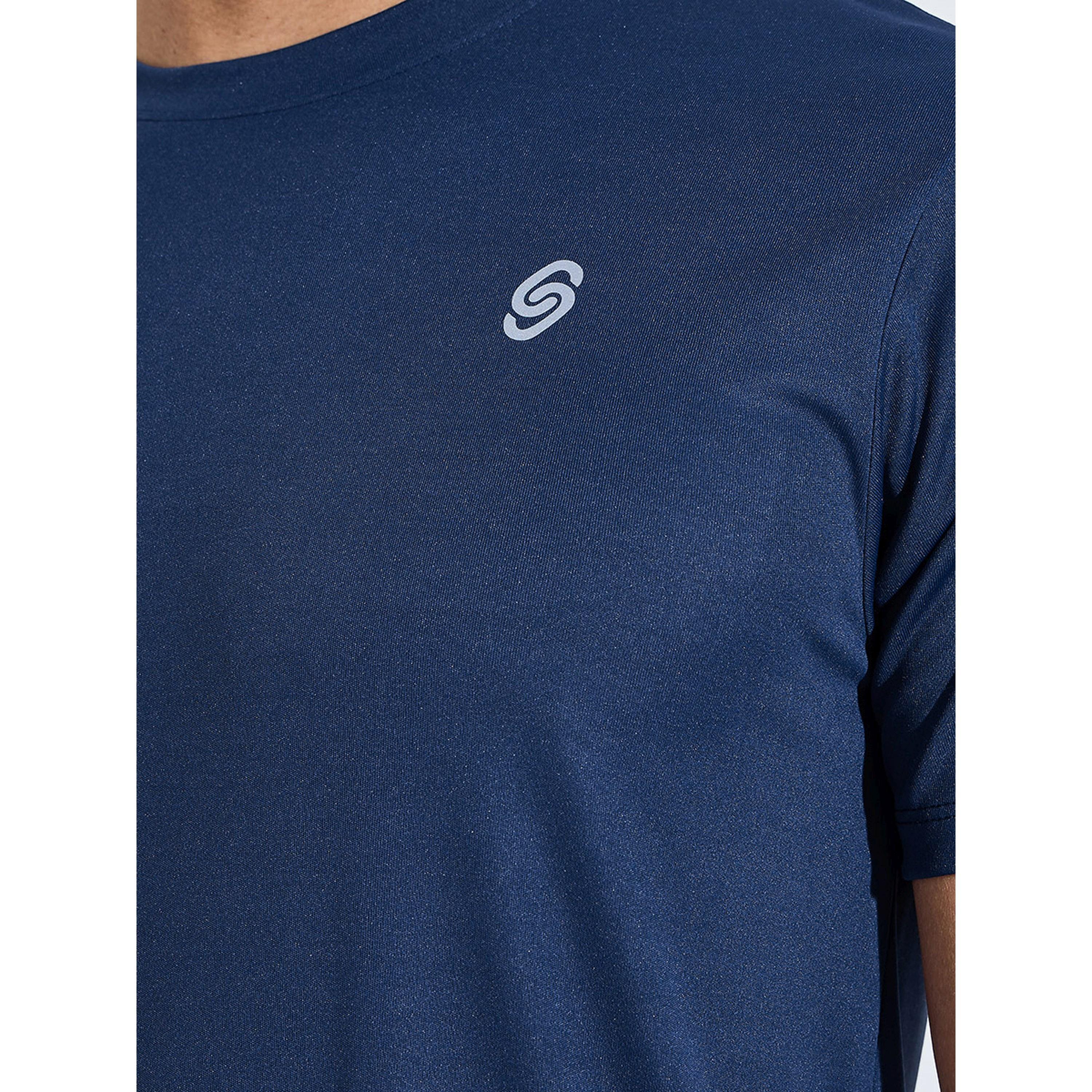 Styli Navy Blue Regular Fit Activewear T-Shirt with Front and back Reflector Print-men-clothing-sportswearandactivewear-tshirtsandpolos-image-5
