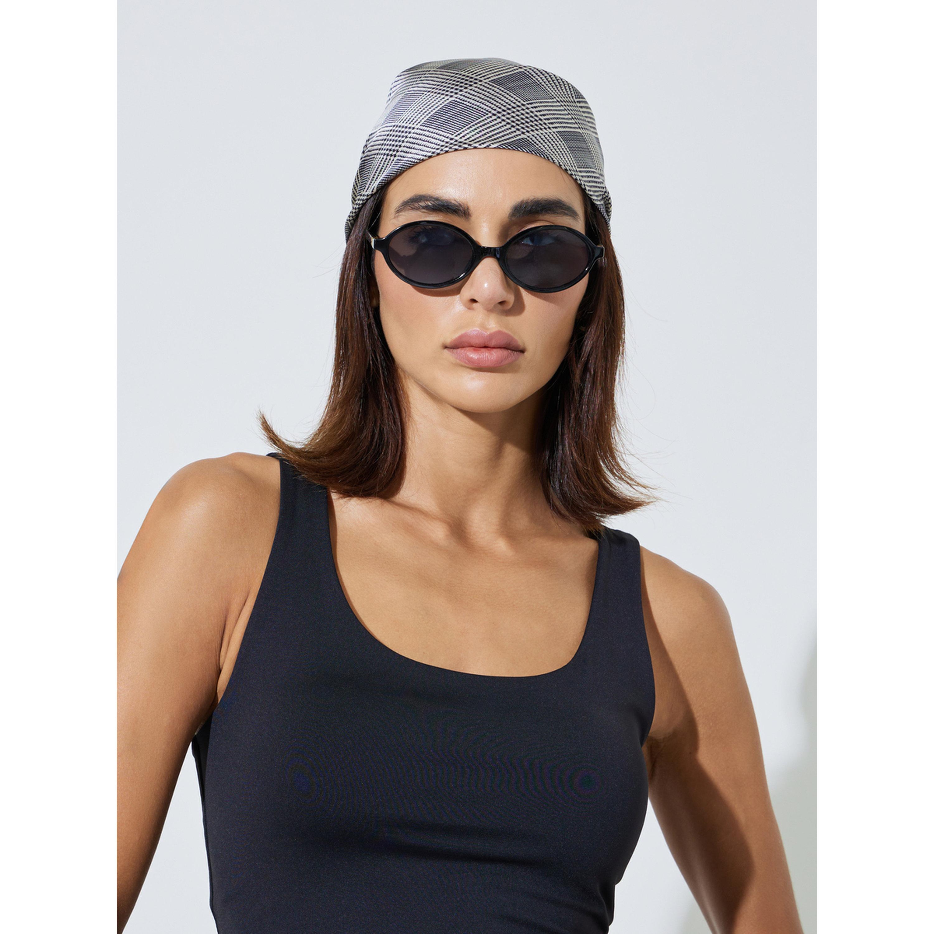 Styli Multi-Color Checked Head Scarf-women-clothingaccessories-scarves-image-2