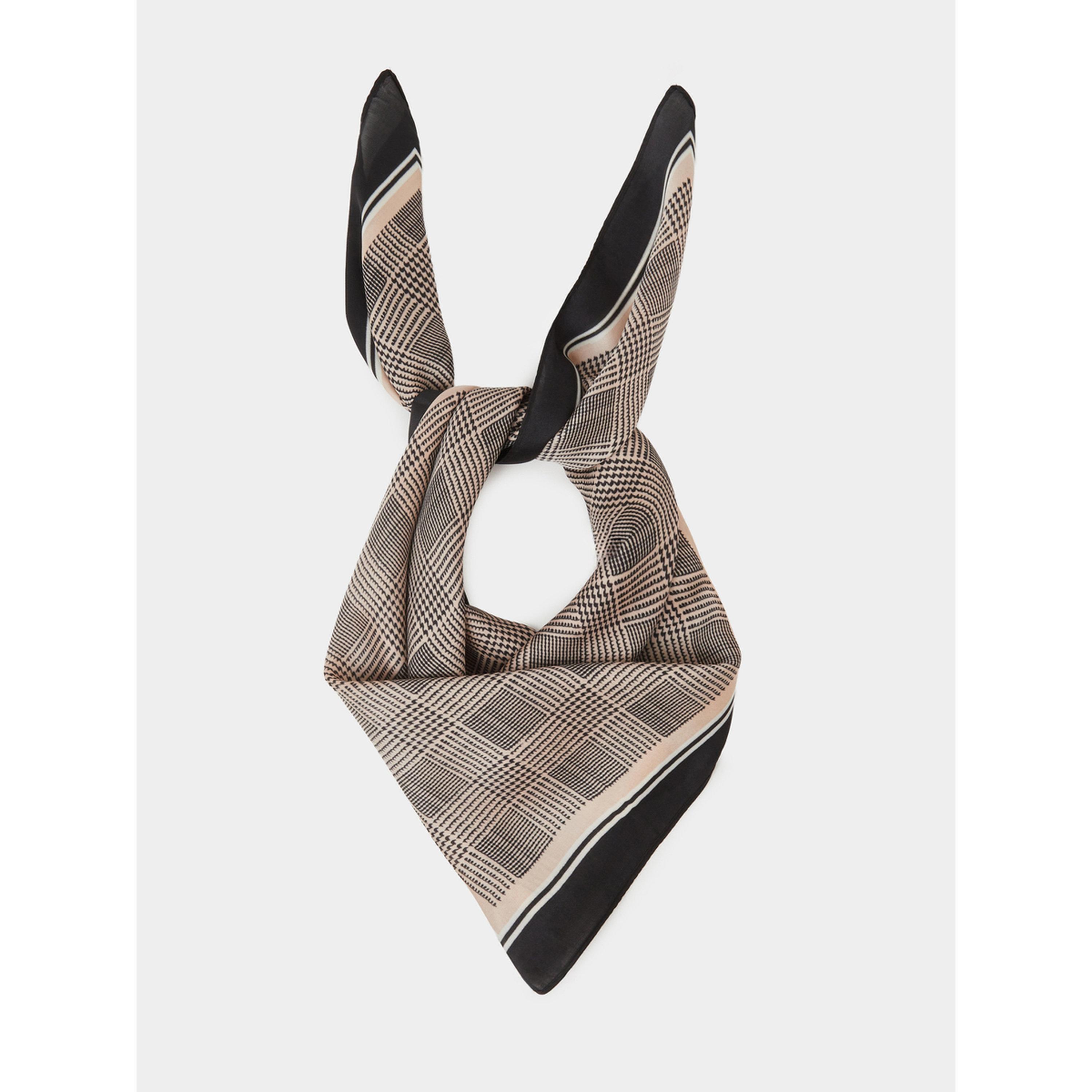 Styli Brown Checked Head Scarf-women-clothingaccessories-scarves-image-1