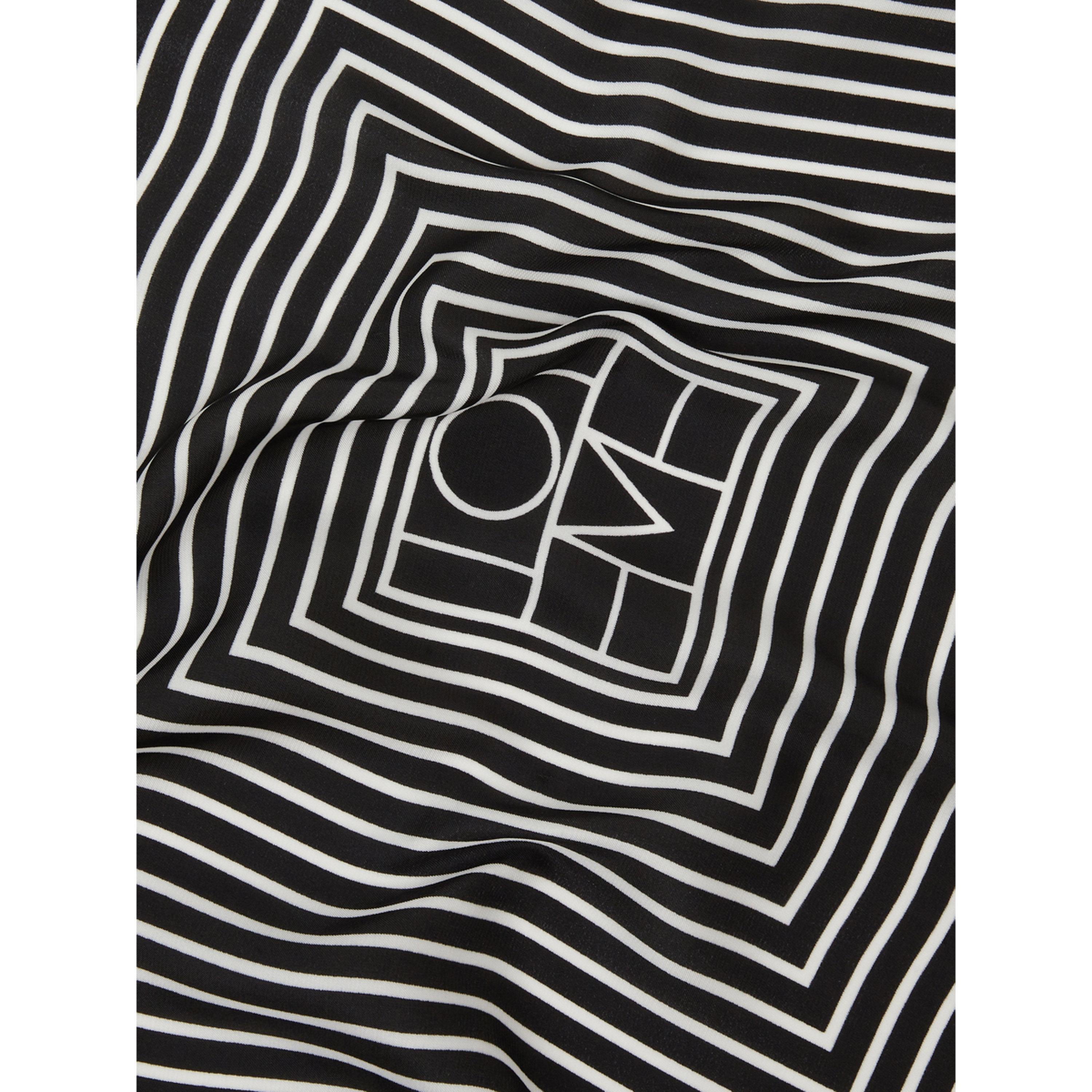 Styli Black Striped Neck Scarf-women-clothingaccessories-scarves-image-3