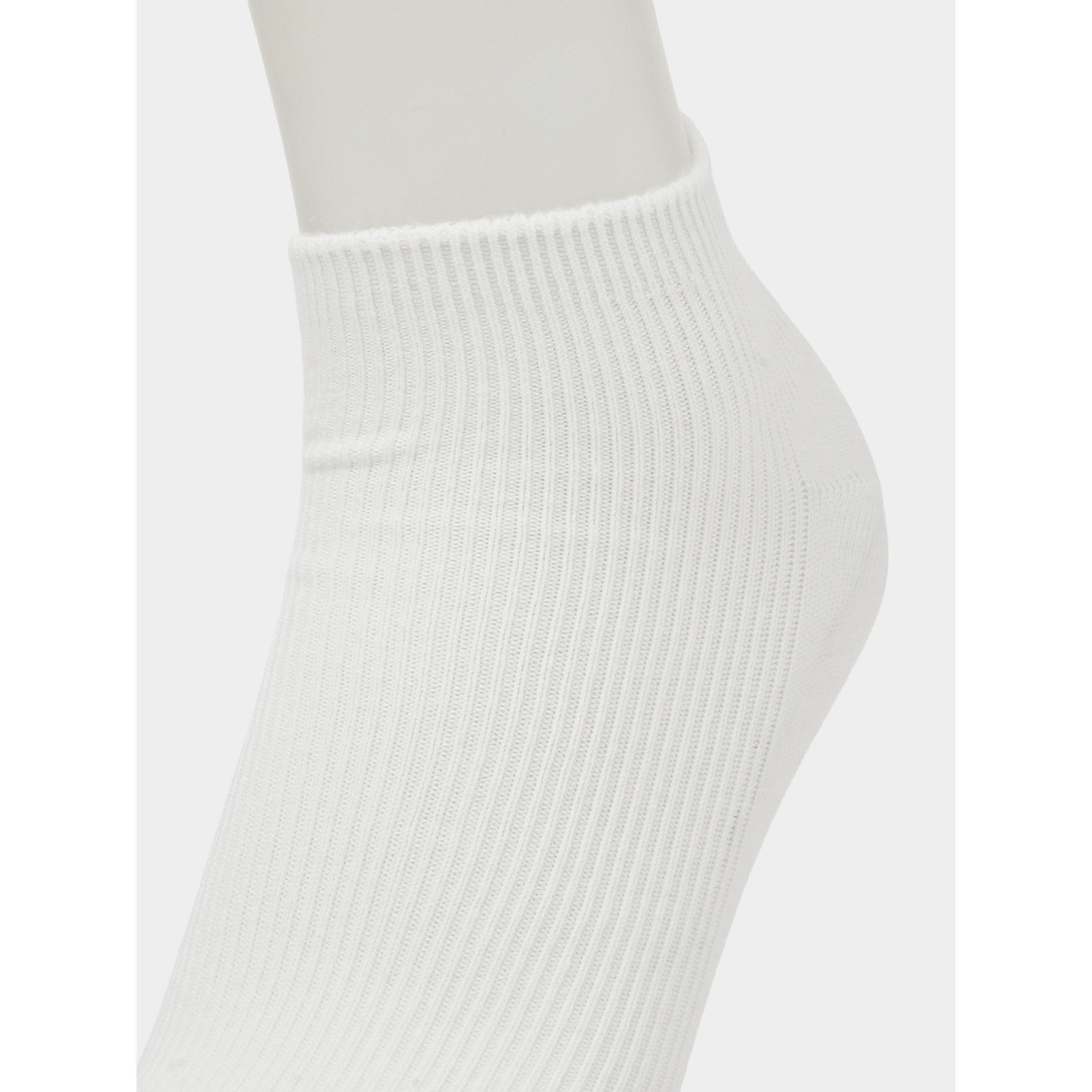 Styli Pack of 3 - Multi-Color Solid Ribbed Ankle Socks-women-socksandstockings-image-7