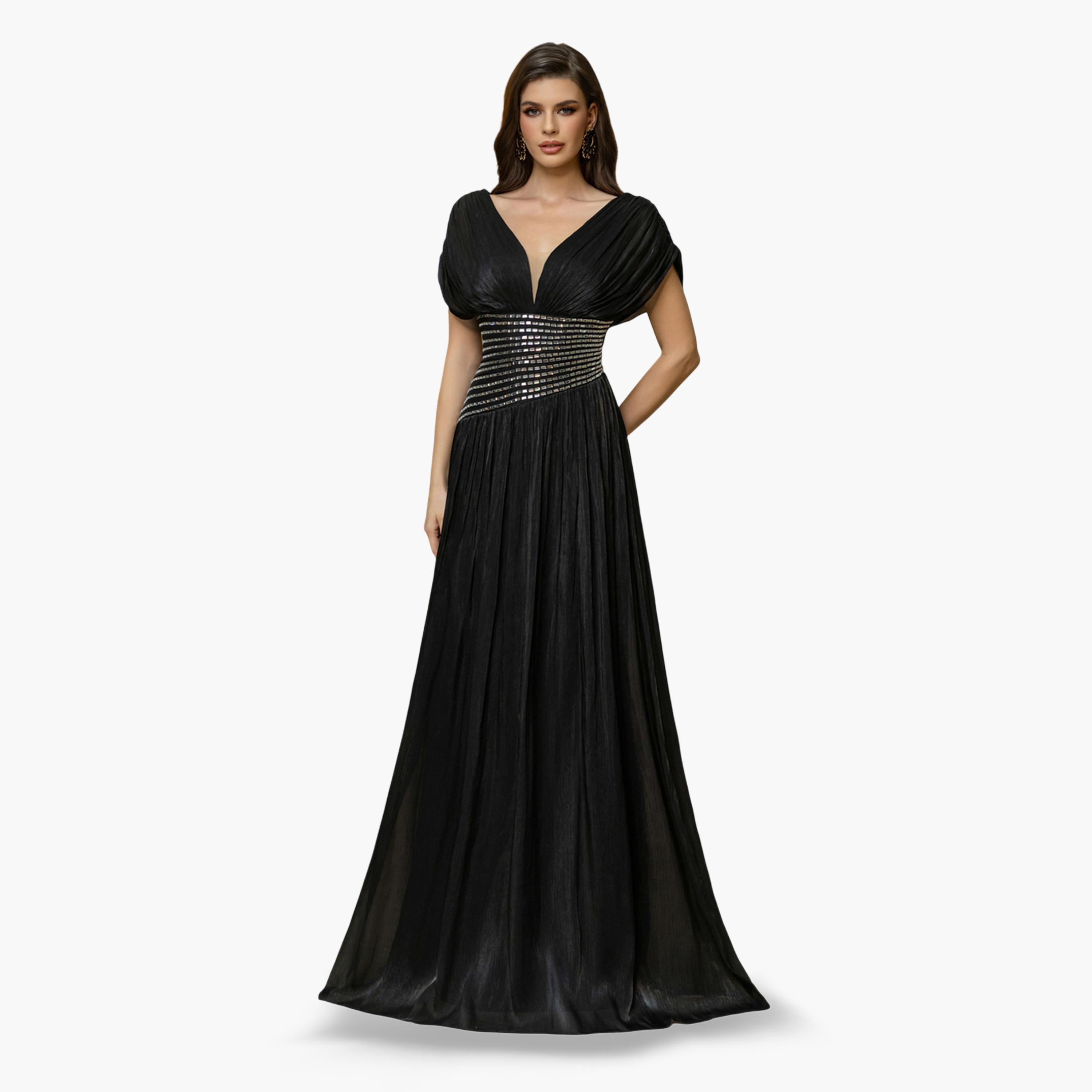 فستان سهرة طويل بحافة واسعة ومزين-women-clothing-dresses-image-4