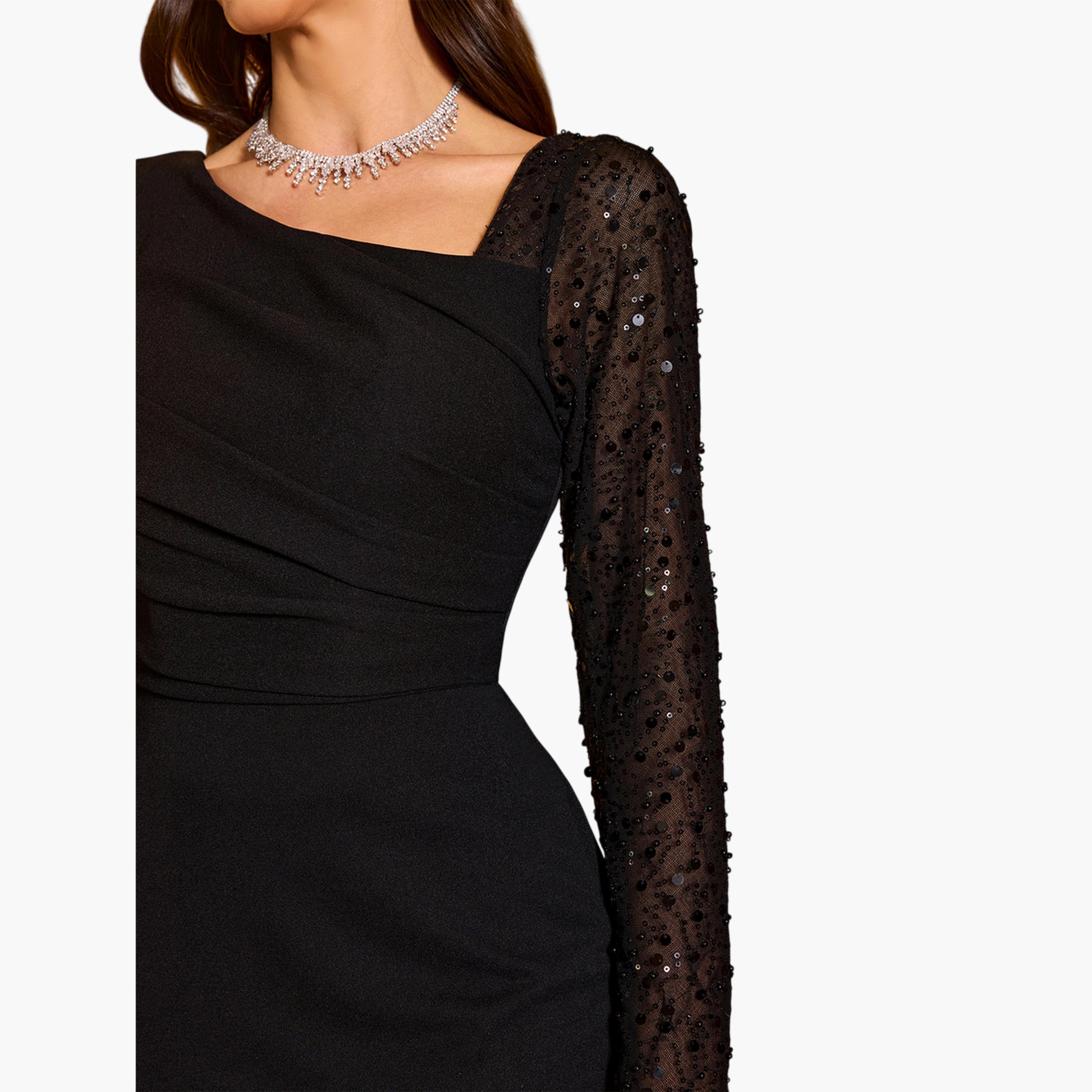 فستان سهرة طويل بأكمام مزينة-women-clothing-dresses-image-6