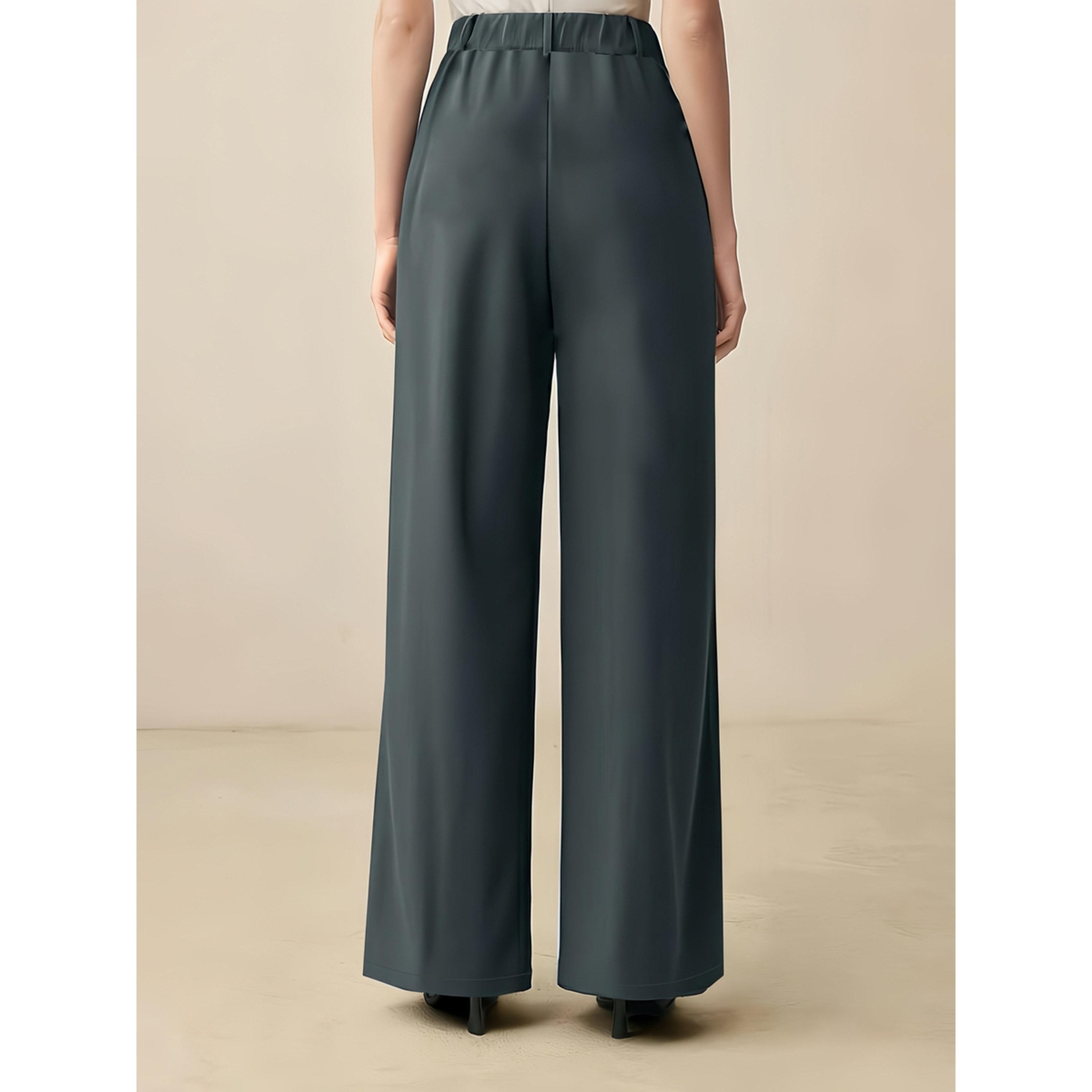 بنطال بكسرات مطوية وأرجل واسعة-women-clothing-joggers-image-4