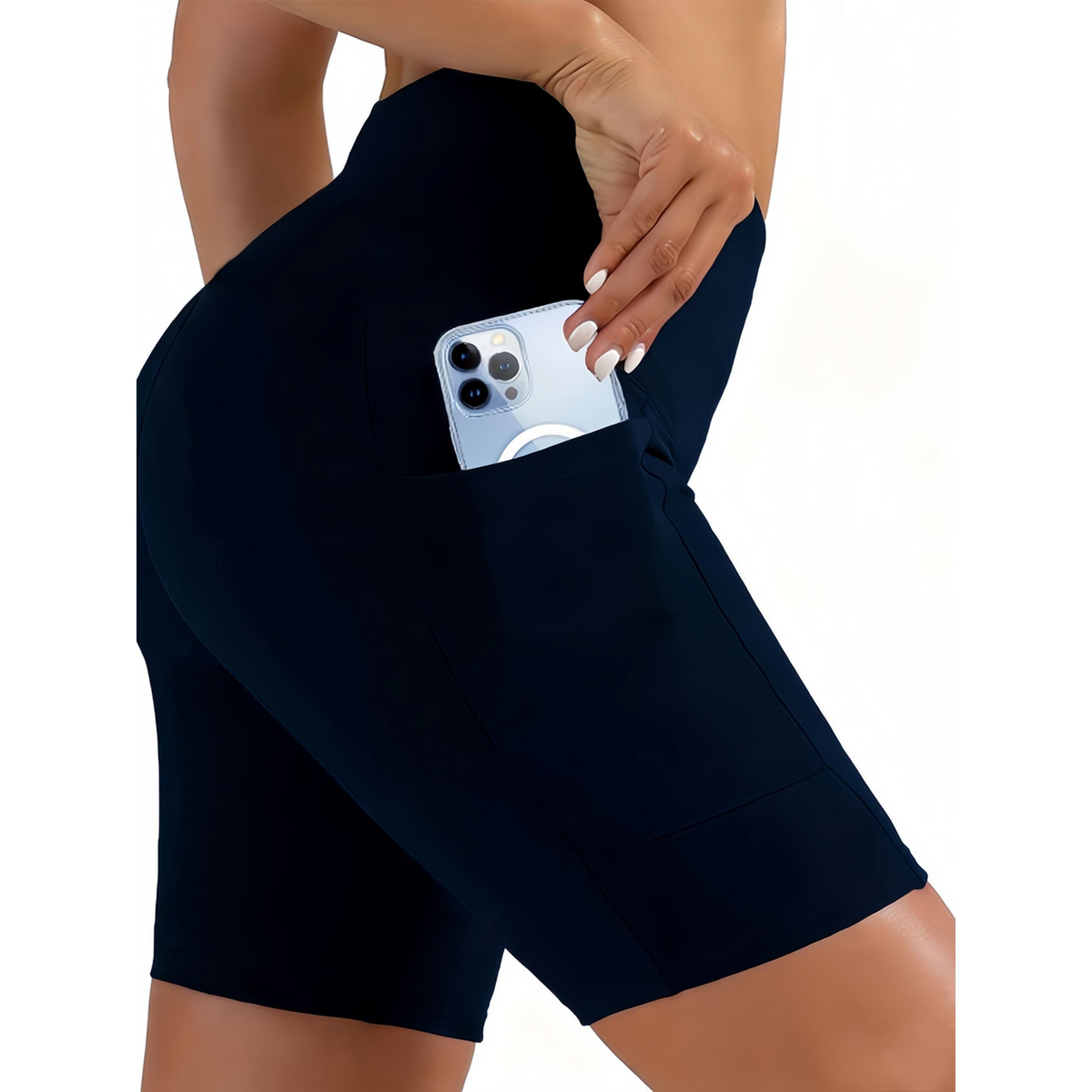 Take Two Solid Short Leggings with Pockets-women-clothing-sportswearandactivewear-activewearshorts-image-5