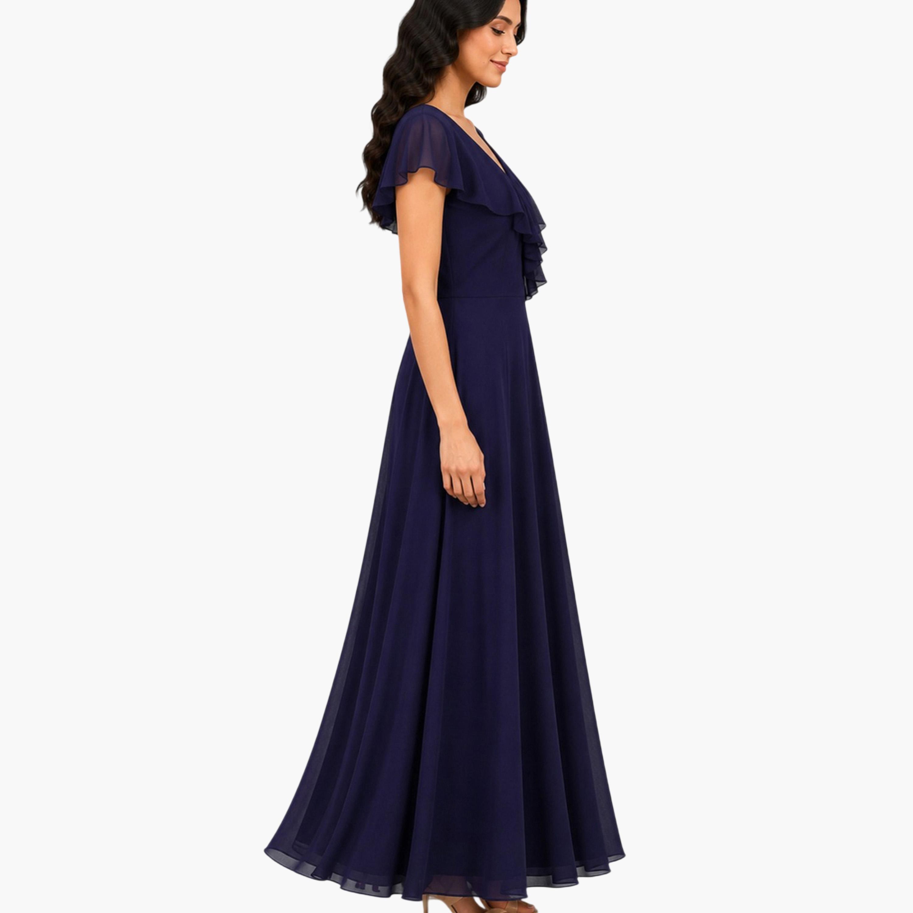 HOUSE OF RAELI X Styli Purple Georgette Ruffled Maxi Dress-women-clothing-dresses-image-7
