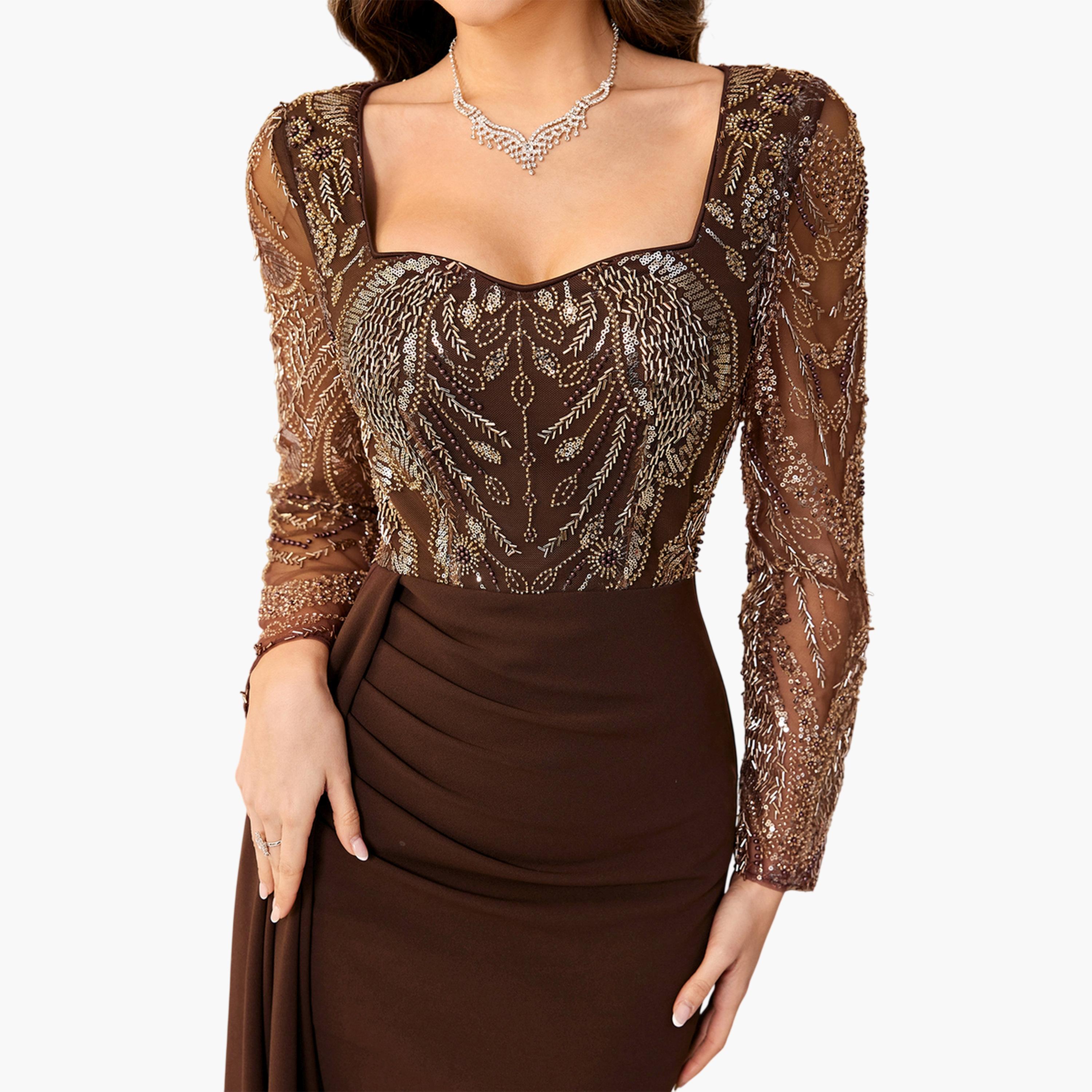فستان طويل بصدرية منمقة بالترتر-women-clothing-dresses-image-6