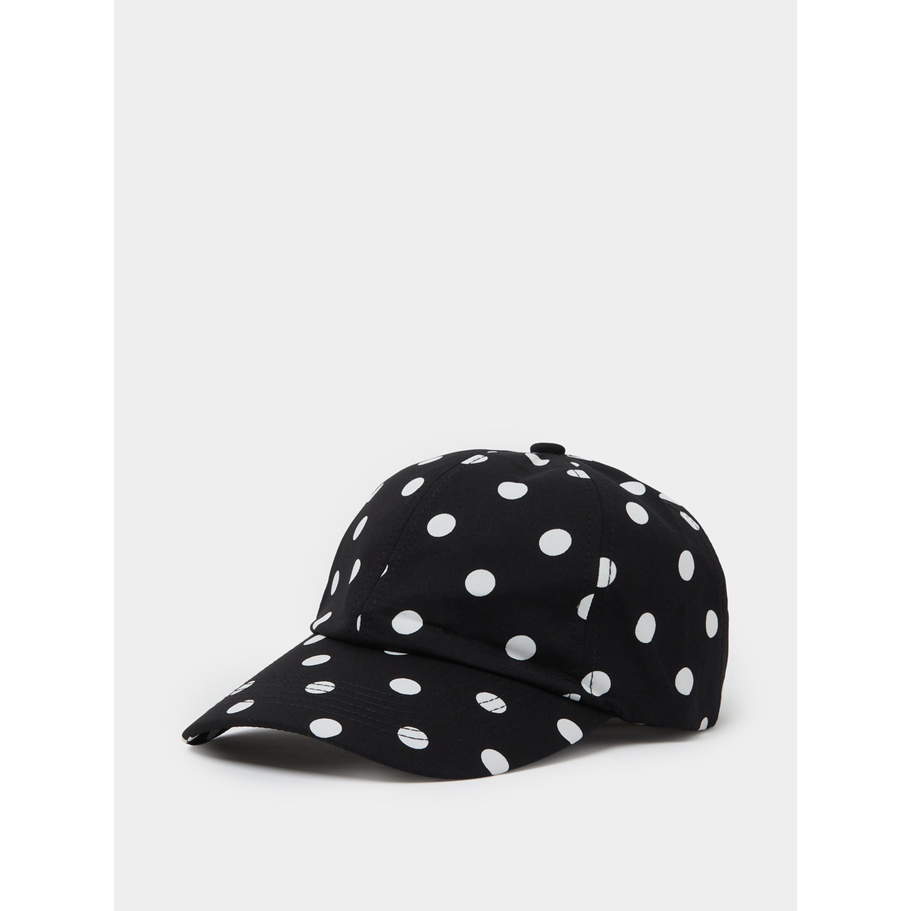 Styli Black Polka Dot Baseball Cap-women-clothingaccessories-capsandhats-image-1