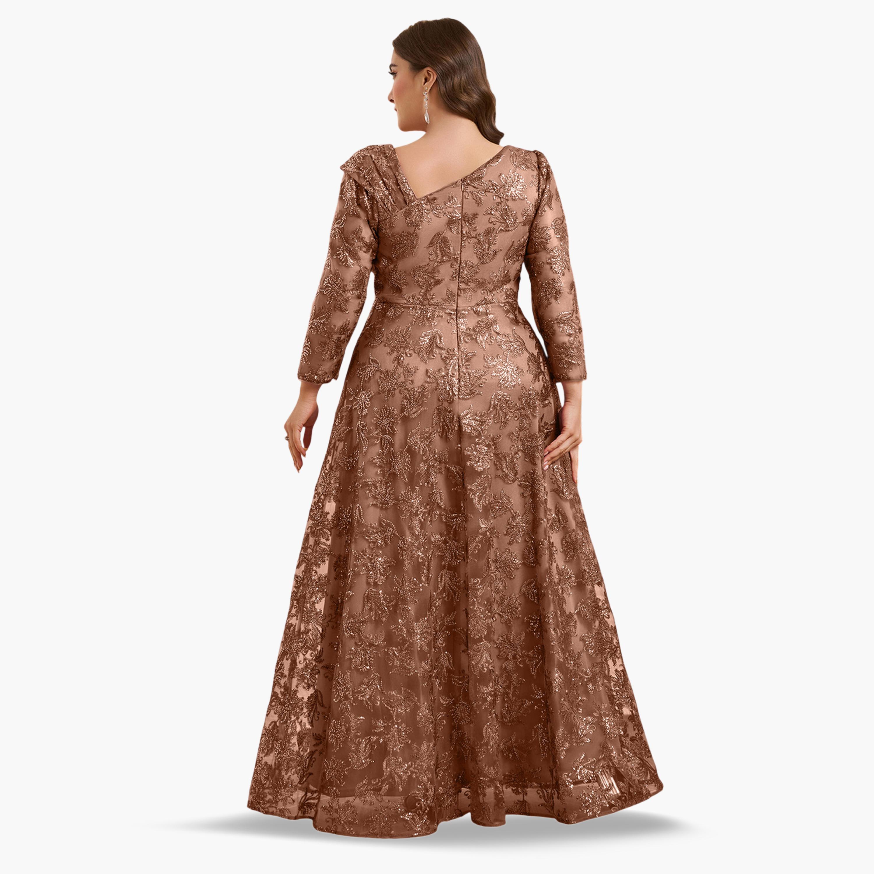 SUPGIR X Styli Plus long-sleeved embroidered evening dress-women-clothing-dresses-image-2