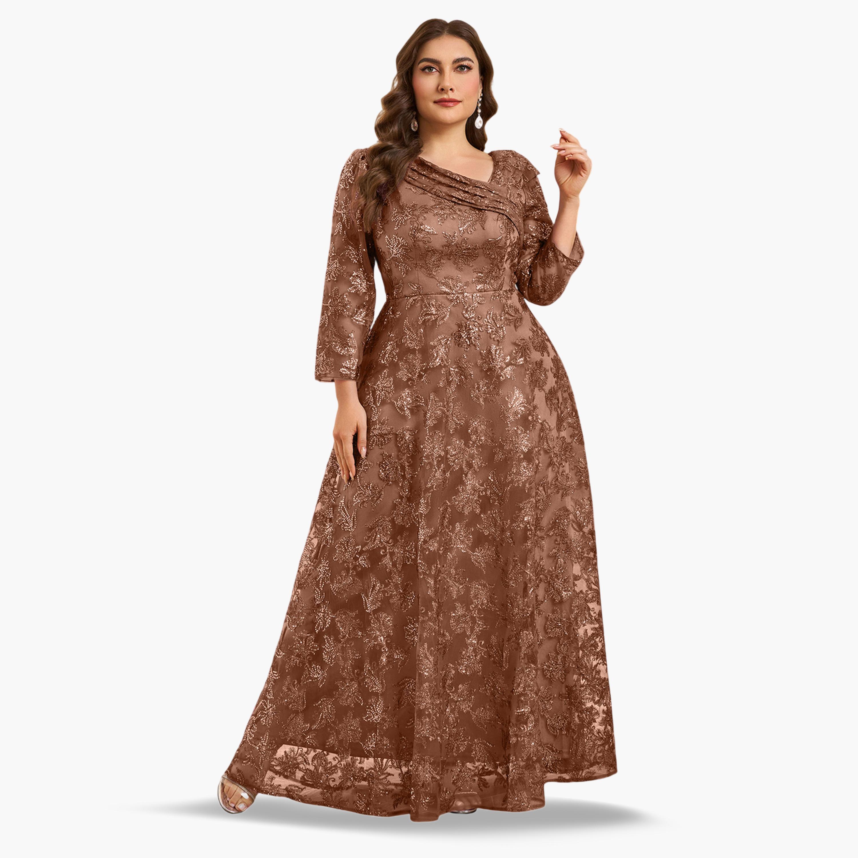 SUPGIR X Styli Plus long-sleeved embroidered evening dress-women-clothing-dresses-image-3