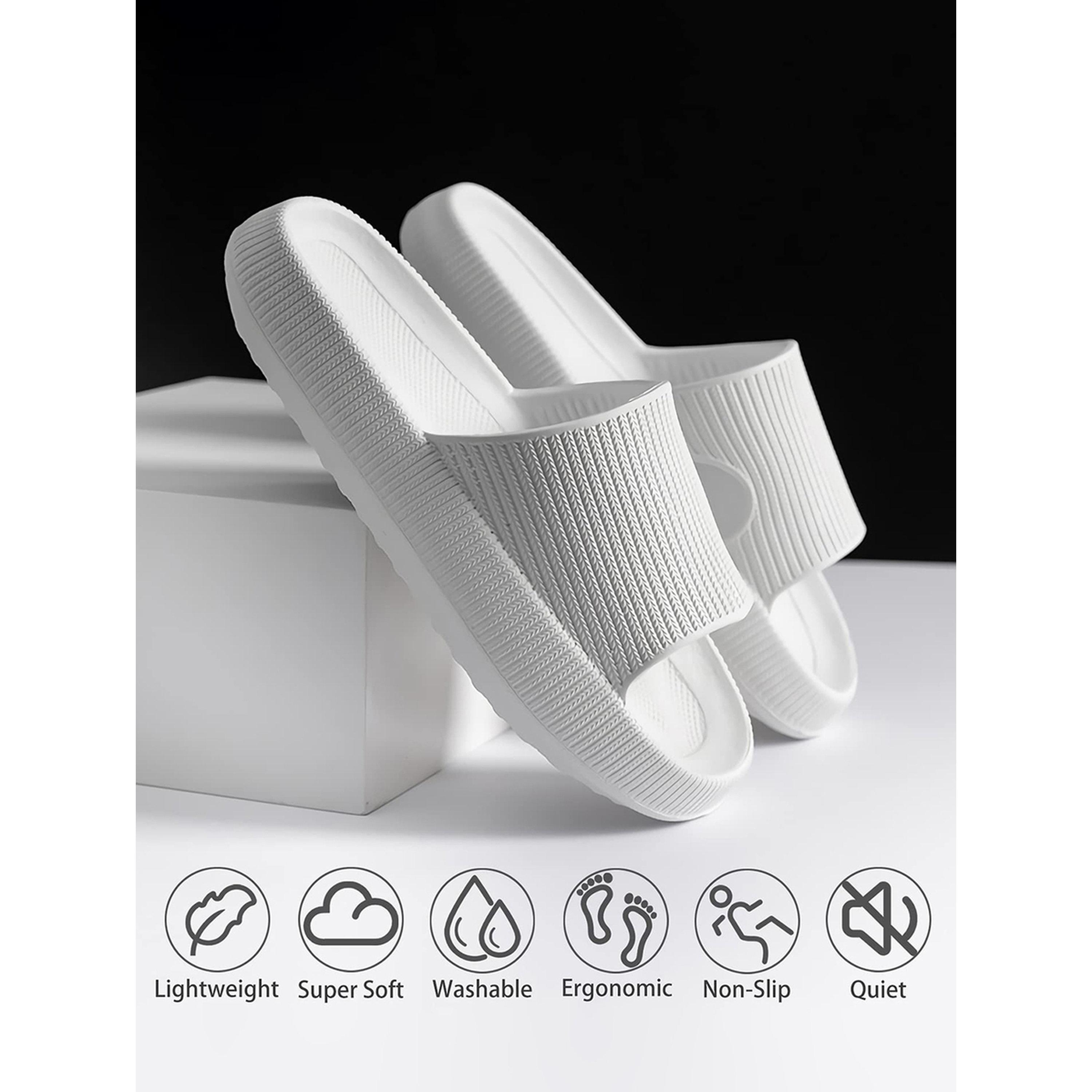 Take Two Comfy White Cloud Slides for Women - Soft and Non-Slip-women-shoes-flipflopsandslides-image-3