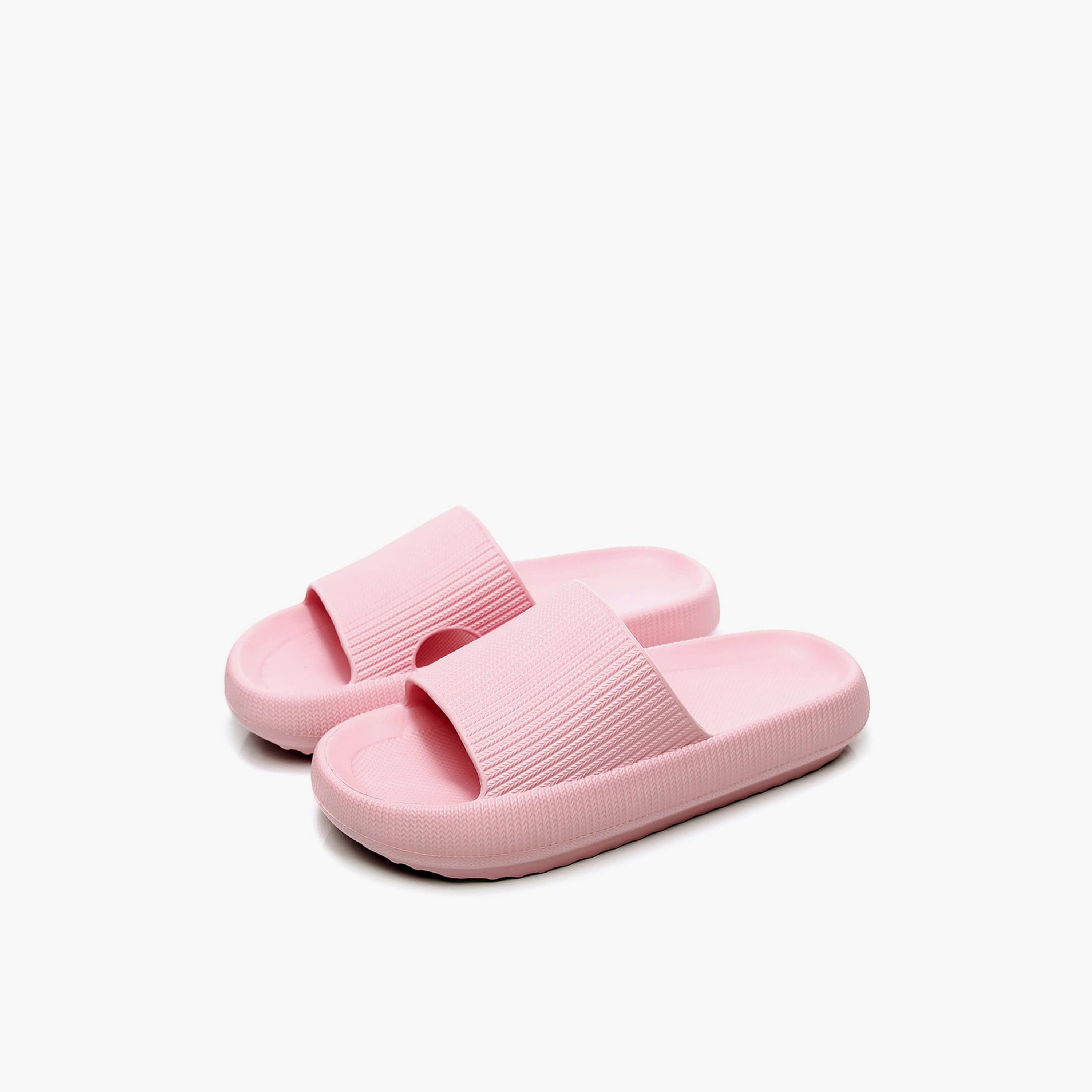 Take Two Light Pink Pillow Slides for Women - Soft and Non-Slip-women-shoes-flipflopsandslides-image-1