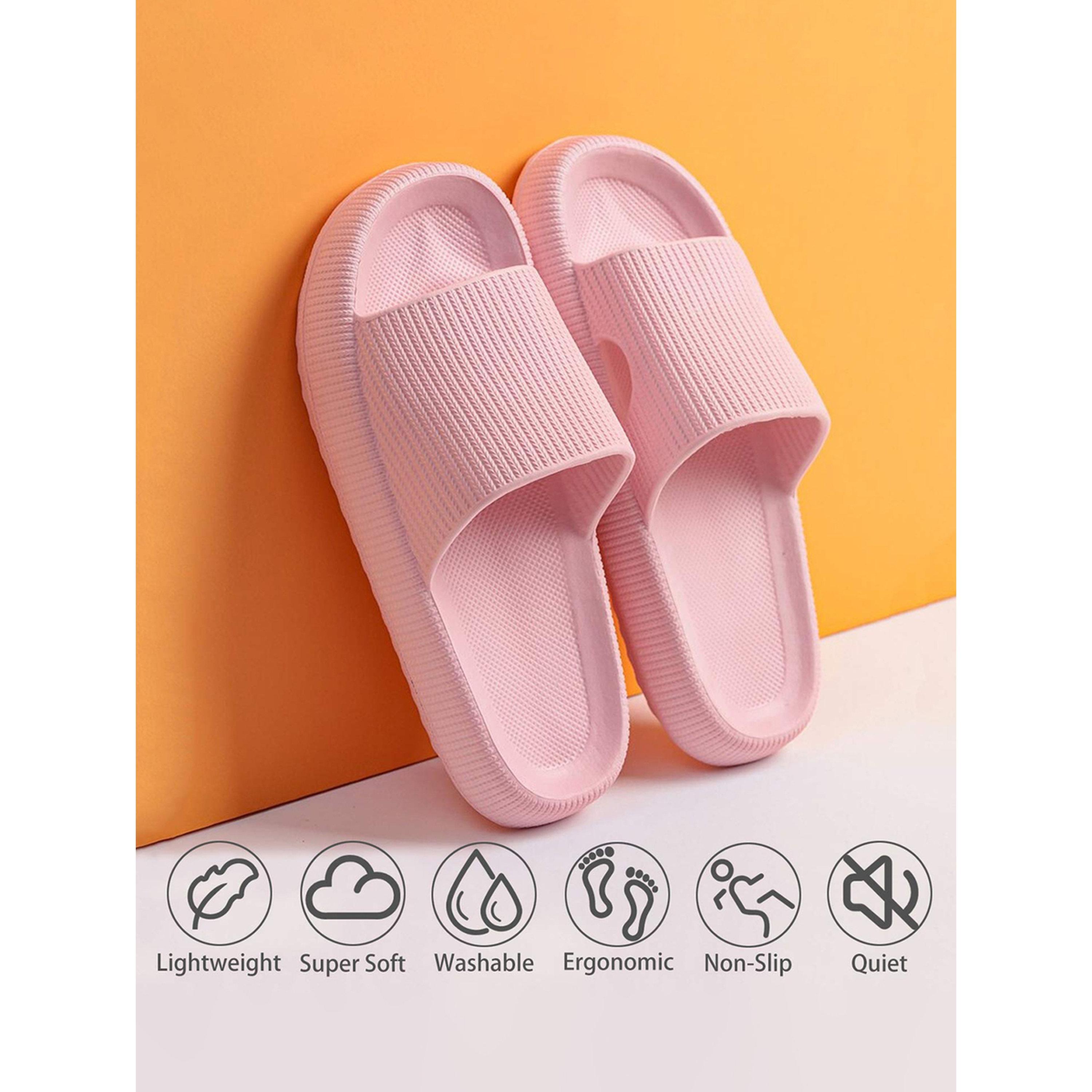 Take Two Light Pink Pillow Slides for Women - Soft and Non-Slip-women-shoes-flipflopsandslides-image-3