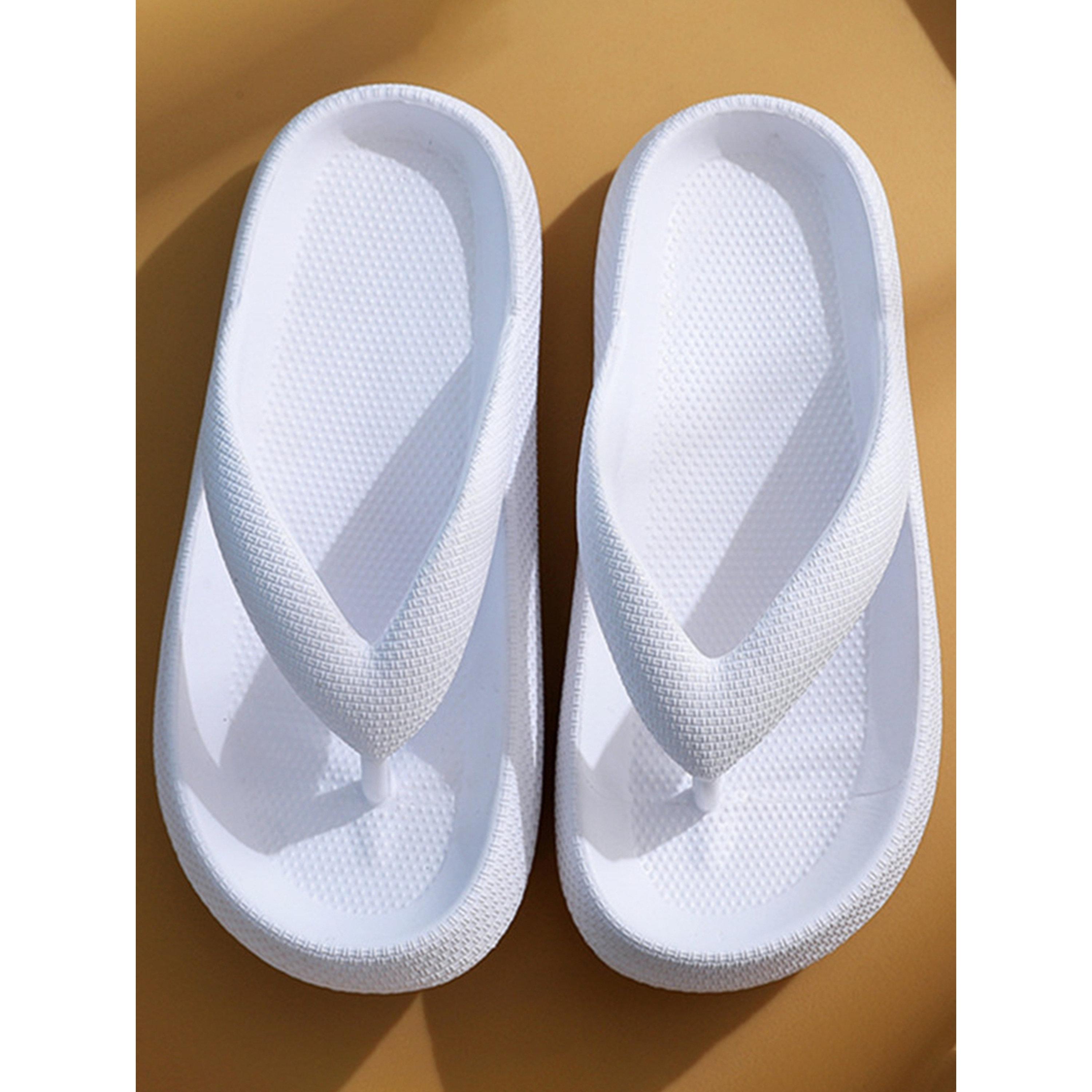 Take Two White Plain Thong Flip-Flops-women-shoes-flipflopsandslides-image-2