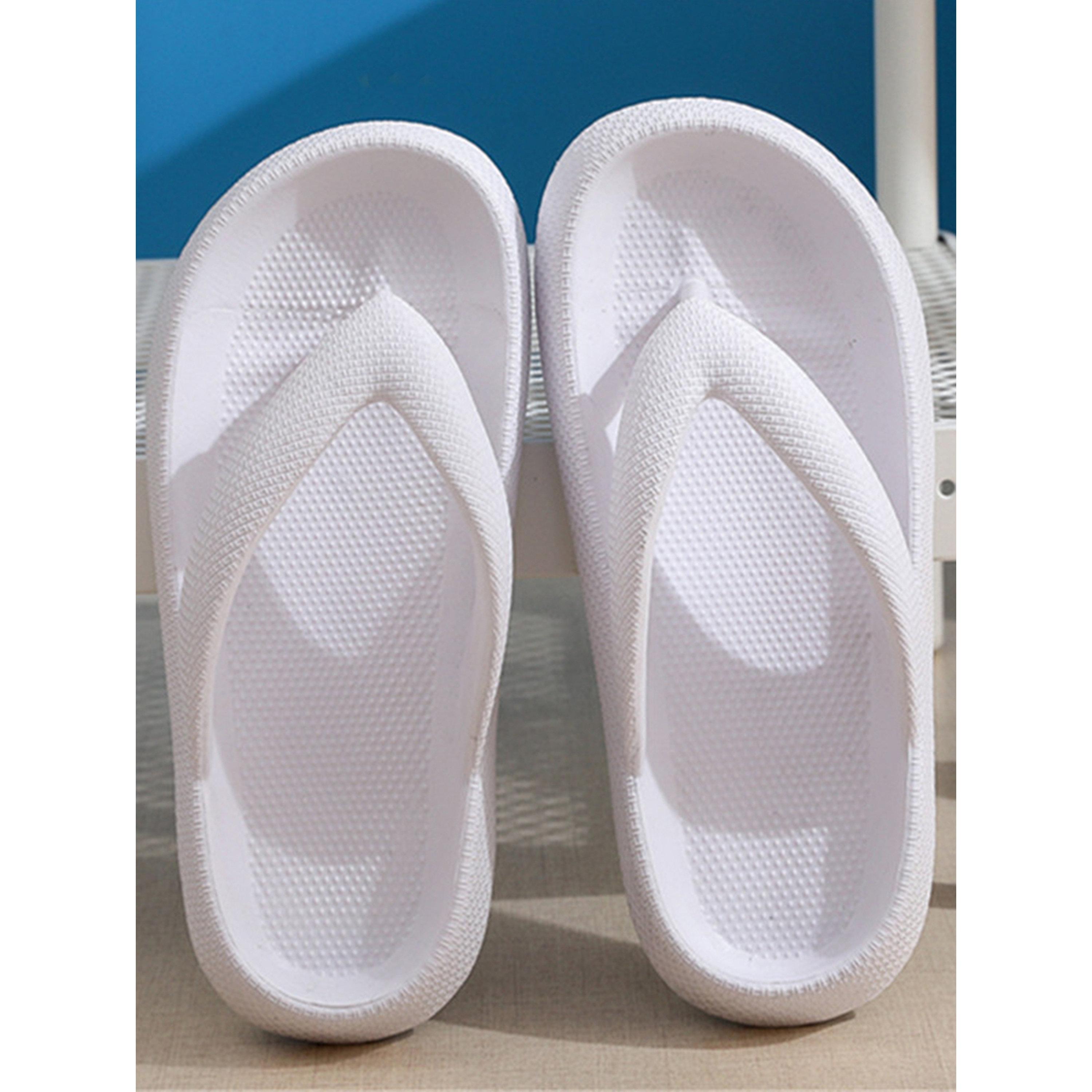 Take Two White Plain Thong Flip-Flops-women-shoes-flipflopsandslides-image-4