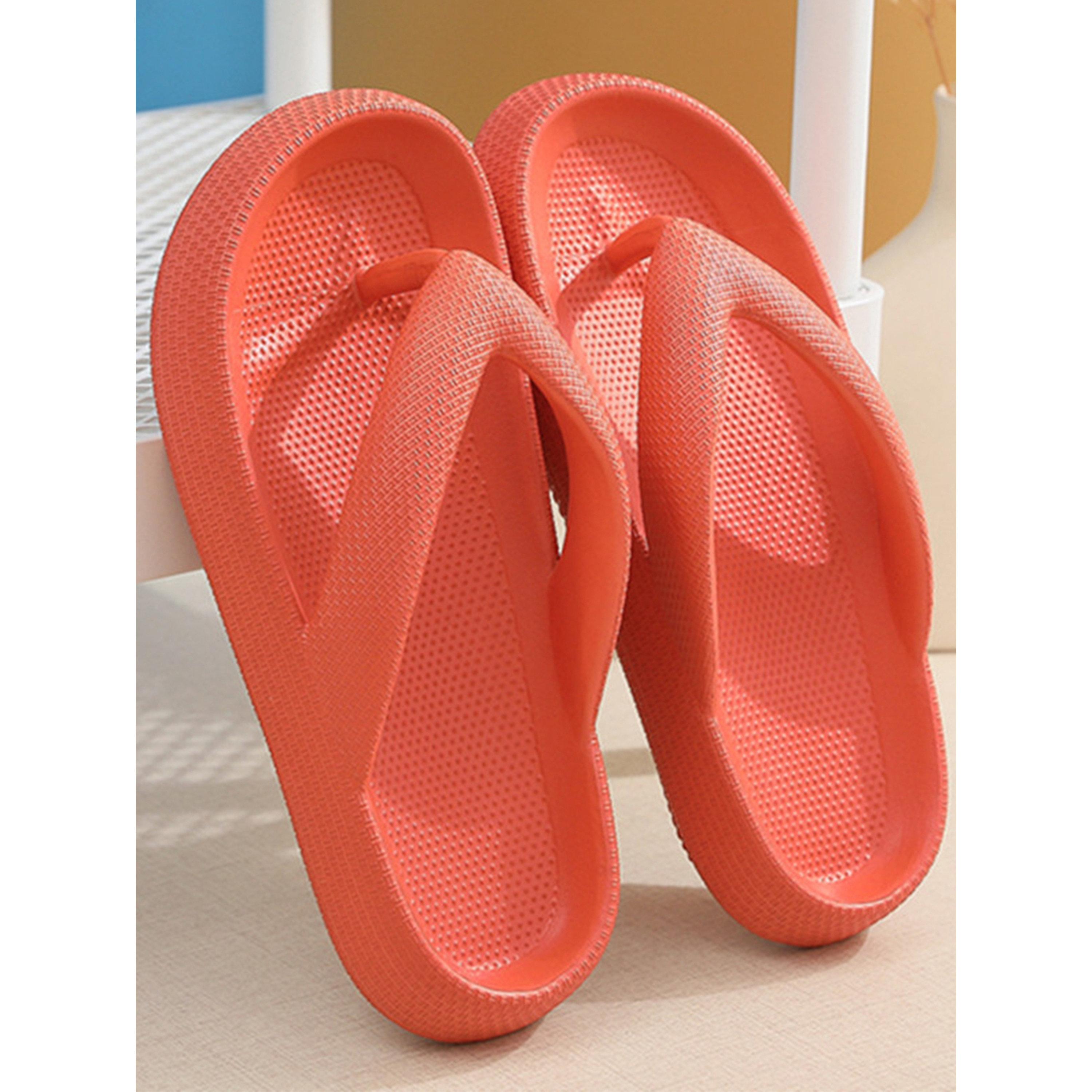 Take Two Rust Plain Flip Flops-women-shoes-flipflopsandslides-image-2