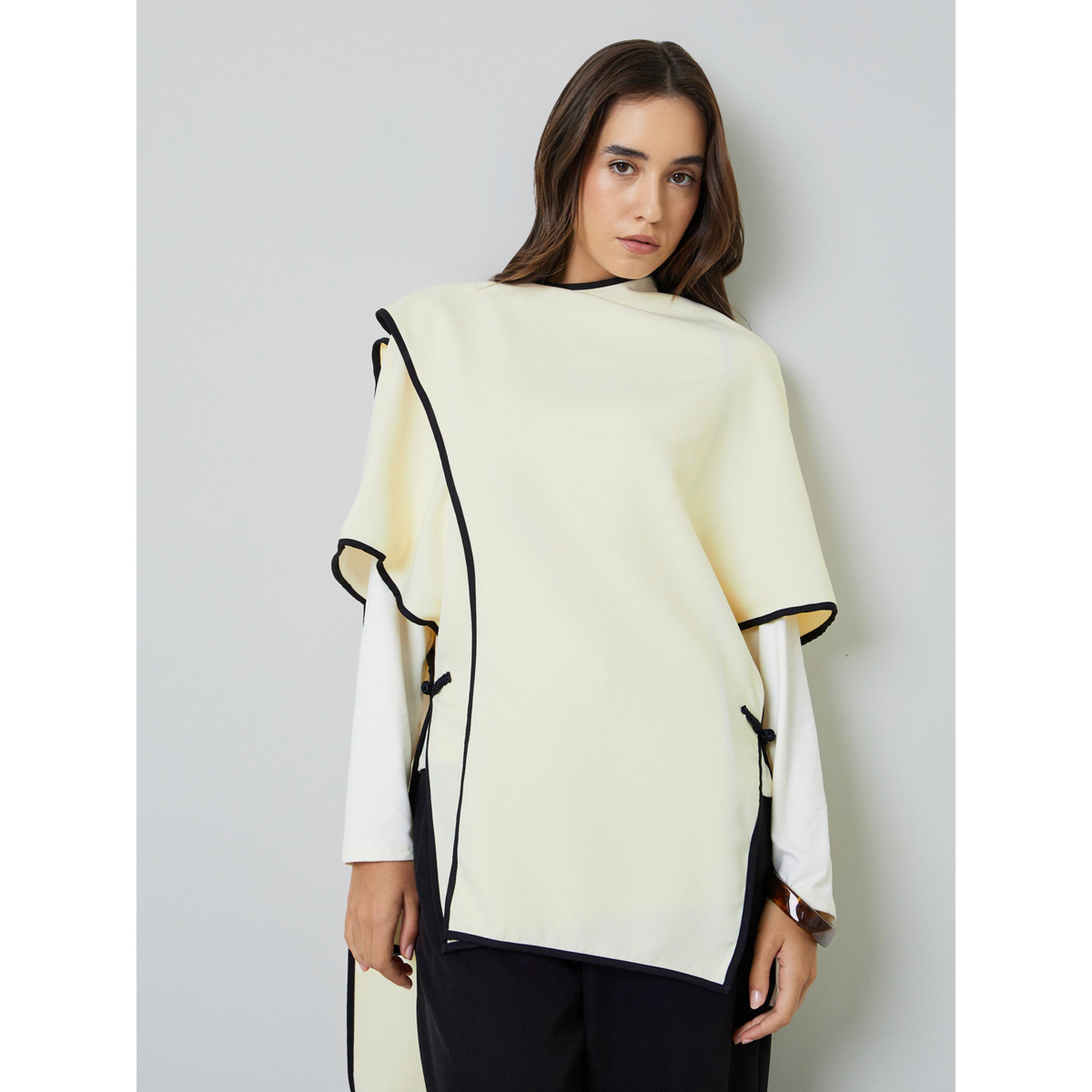 Take Two Beige Pullover with Black Trim-women-clothing-hoodiesandsweatshirts-sweatshirts-image-3