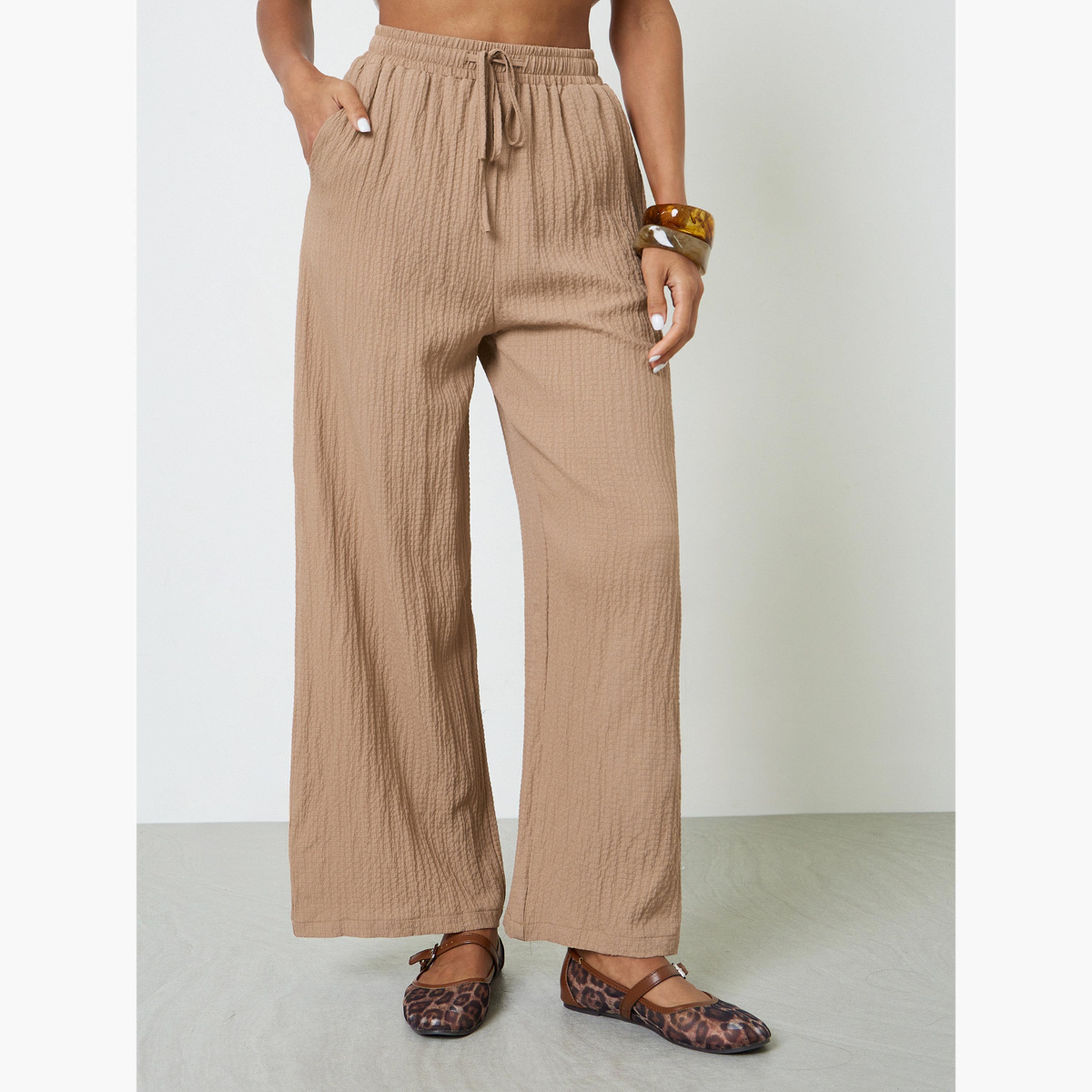 Take Two Chic Brown Wide-Leg Pants-women-clothing-joggers-image-1