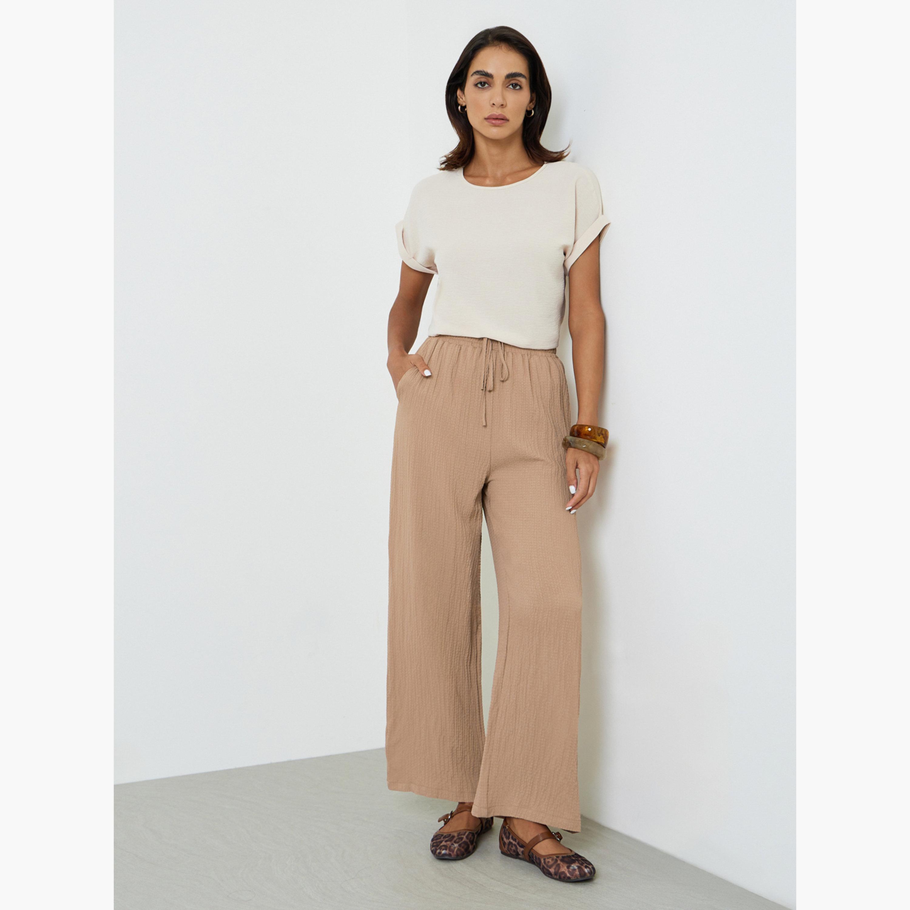 Take Two Chic Brown Wide-Leg Pants-women-clothing-joggers-image-2
