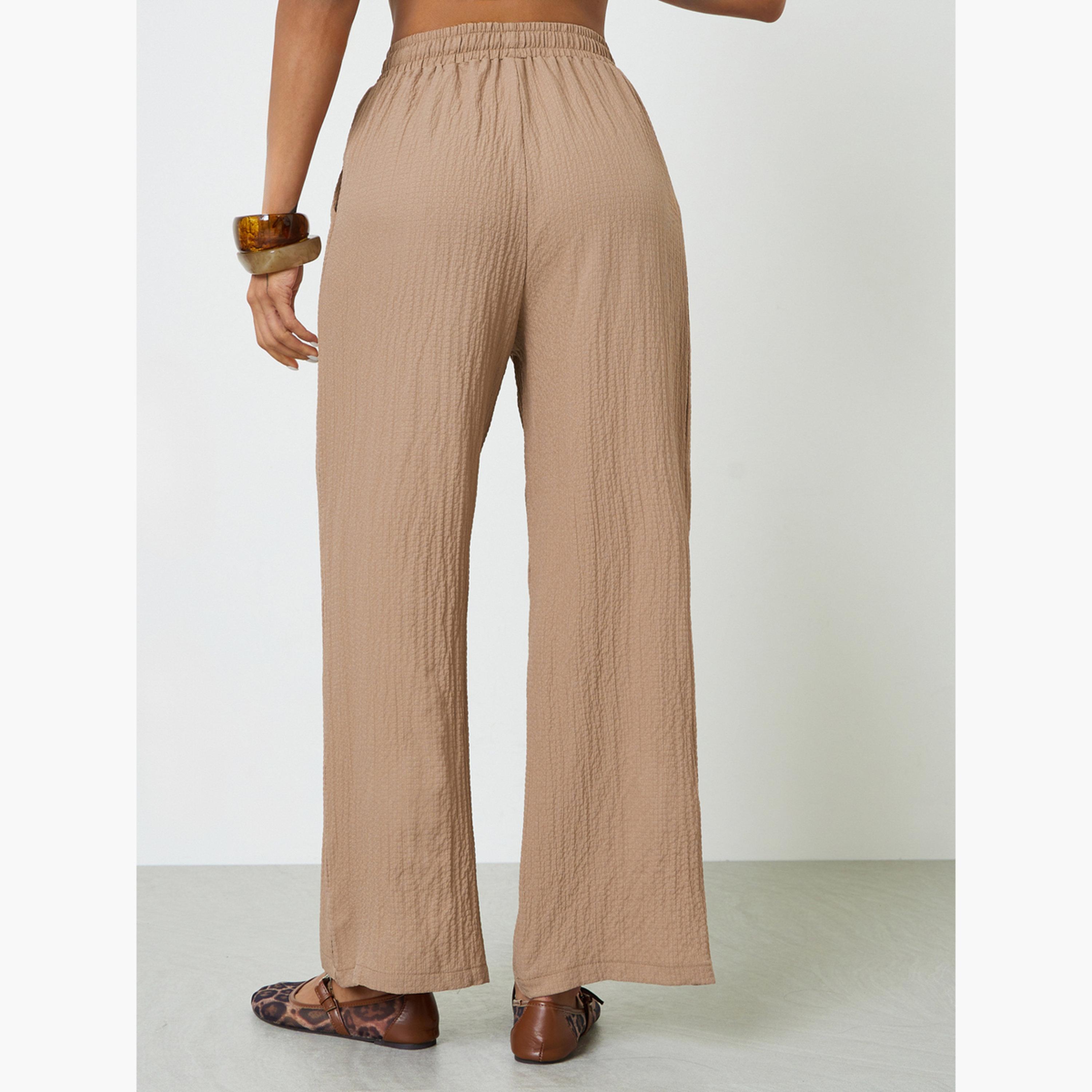 Take Two Chic Brown Wide-Leg Pants-women-clothing-joggers-image-4