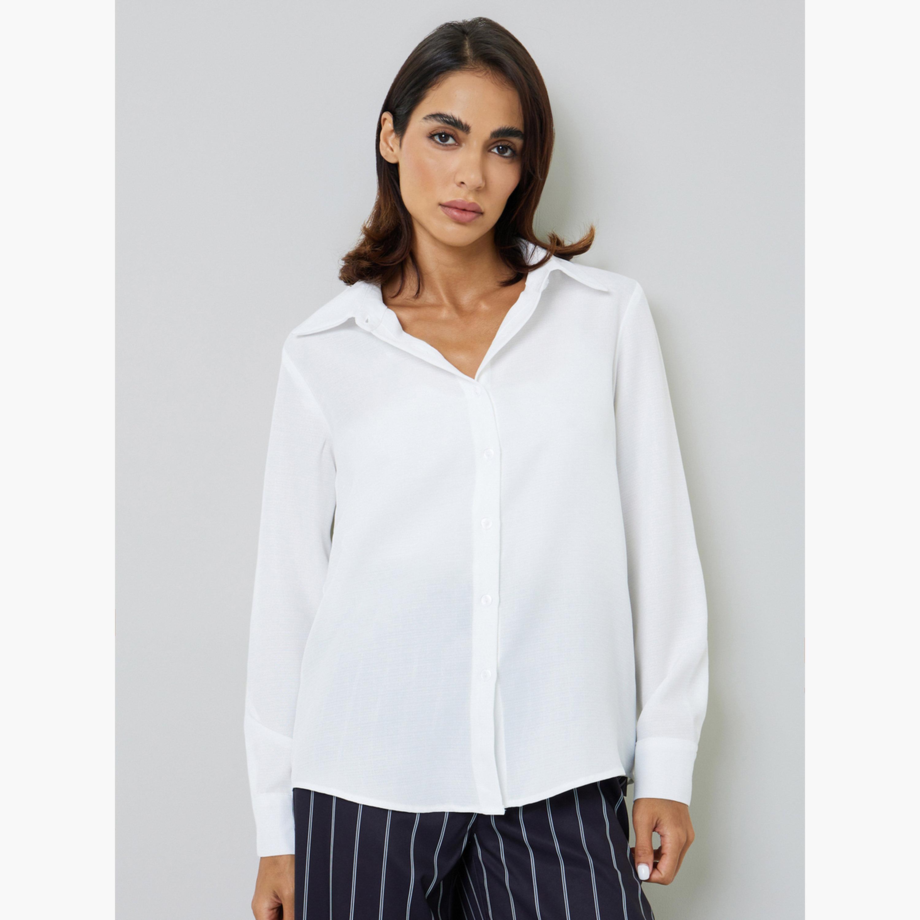 Take Two White Regular Fit Long-Sleeve Shirt-women-clothing-shirtsandblouses-shirts-image-1