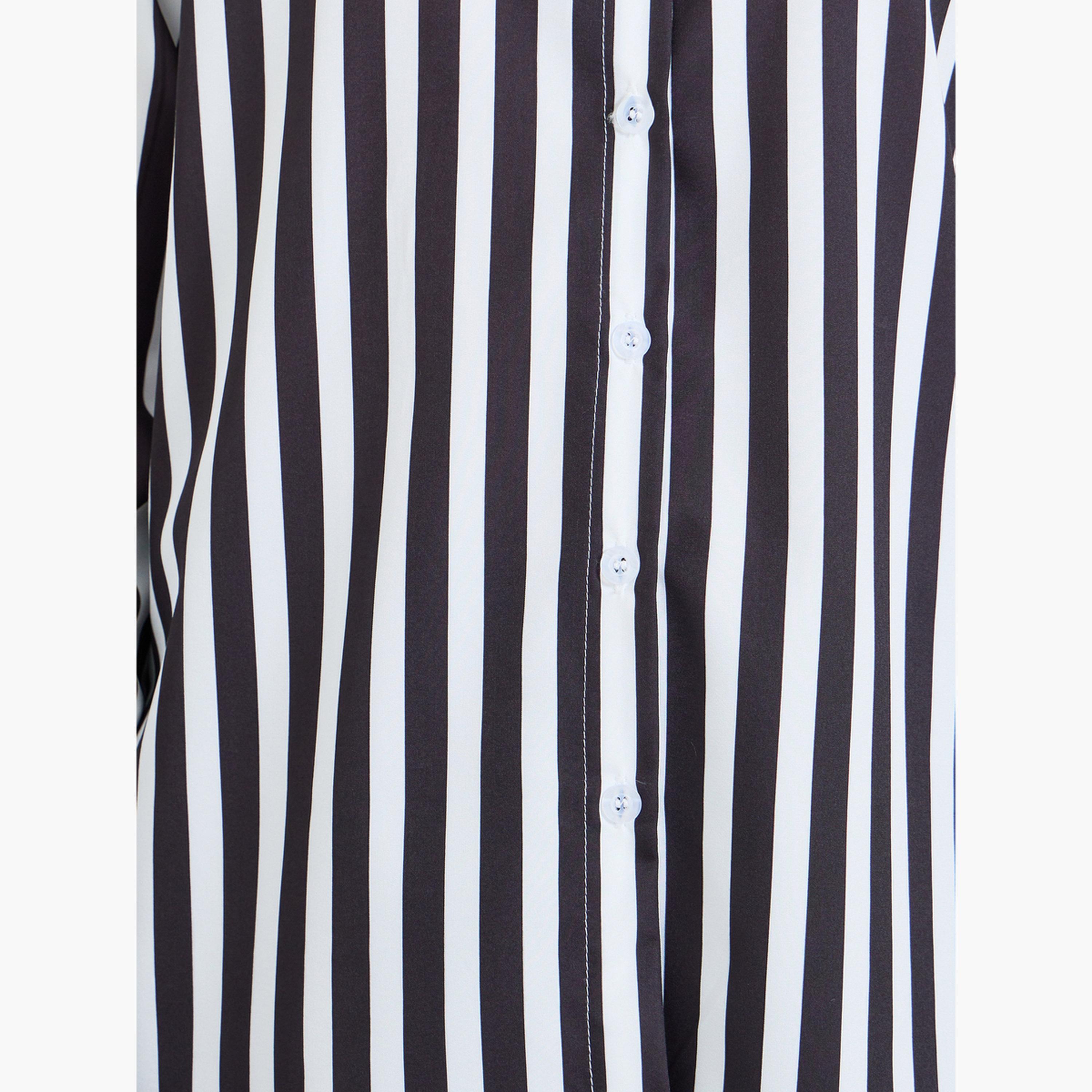 بلوزة بأكمام طويلة وأزرار مخطط-women-clothing-shirtsandblouses-shirts-image-5